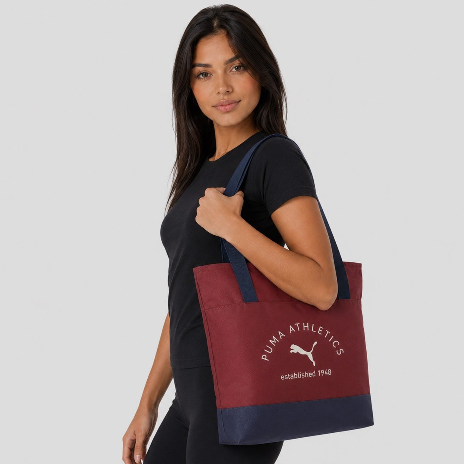 Bolsa Puma Phase Class Tote Bordô e Marinho