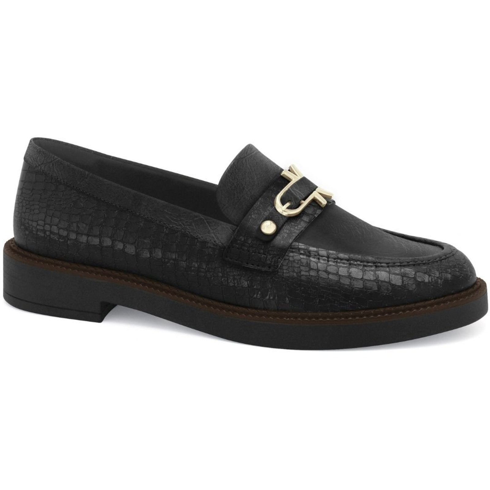 Mocassim Feminino Loafer Clássico Ramarim 2611104 - Preto