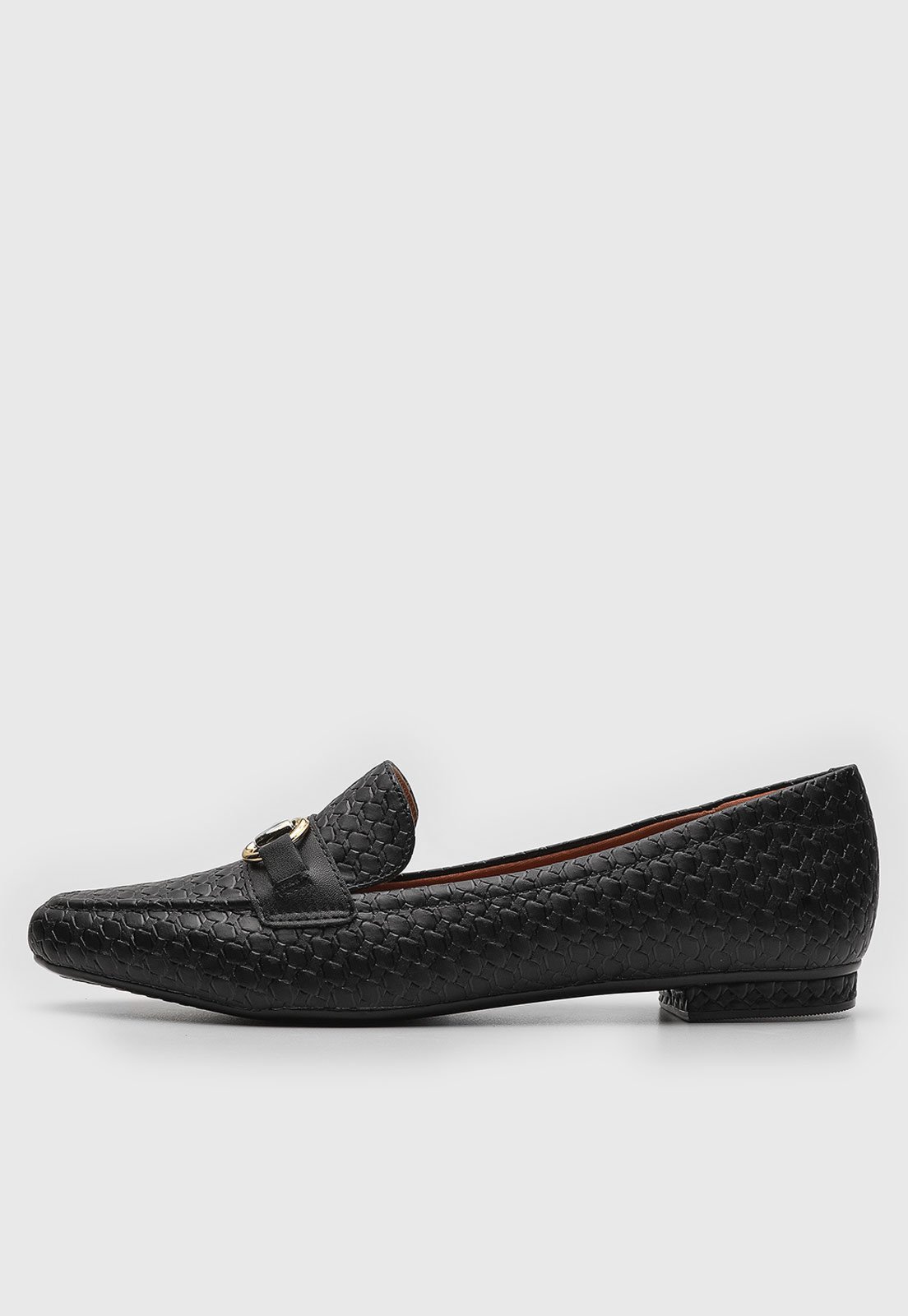 Mocassim Vizzano Texturizado Preto