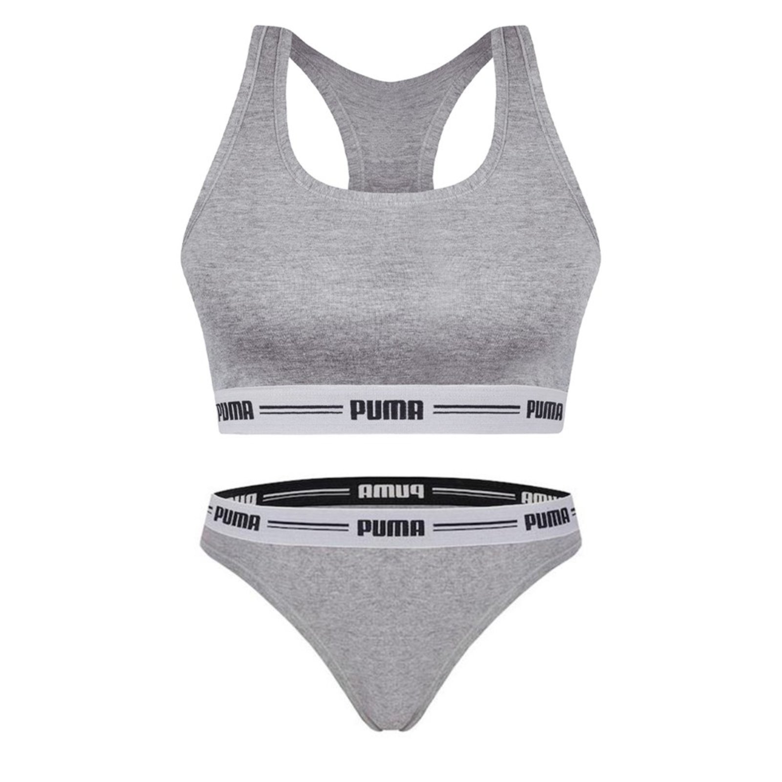Kit Puma Top Nadador + Calcinha Biquíni Feminino