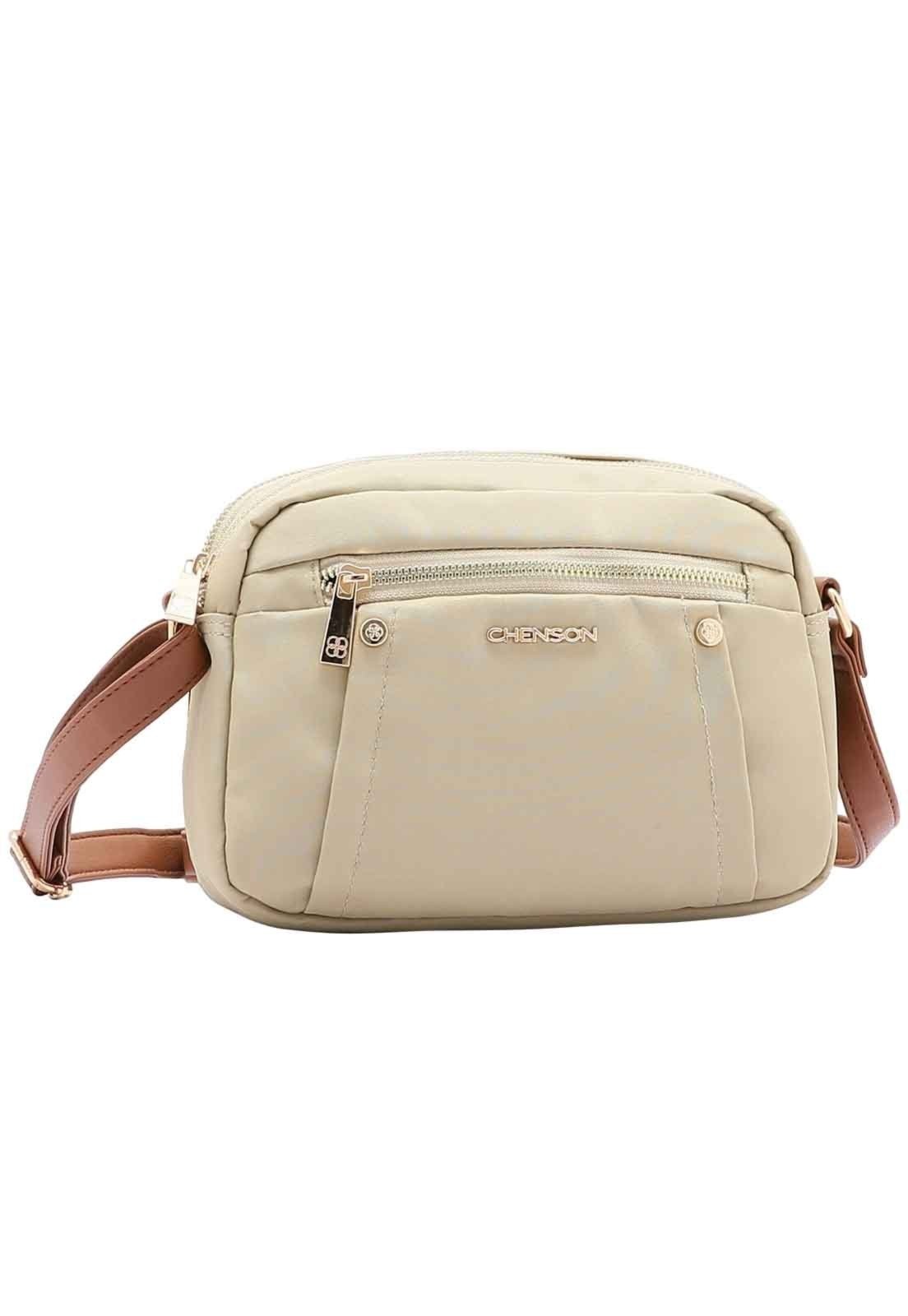 Bolsa Feminina Chenson Microfiber Bege 3184585