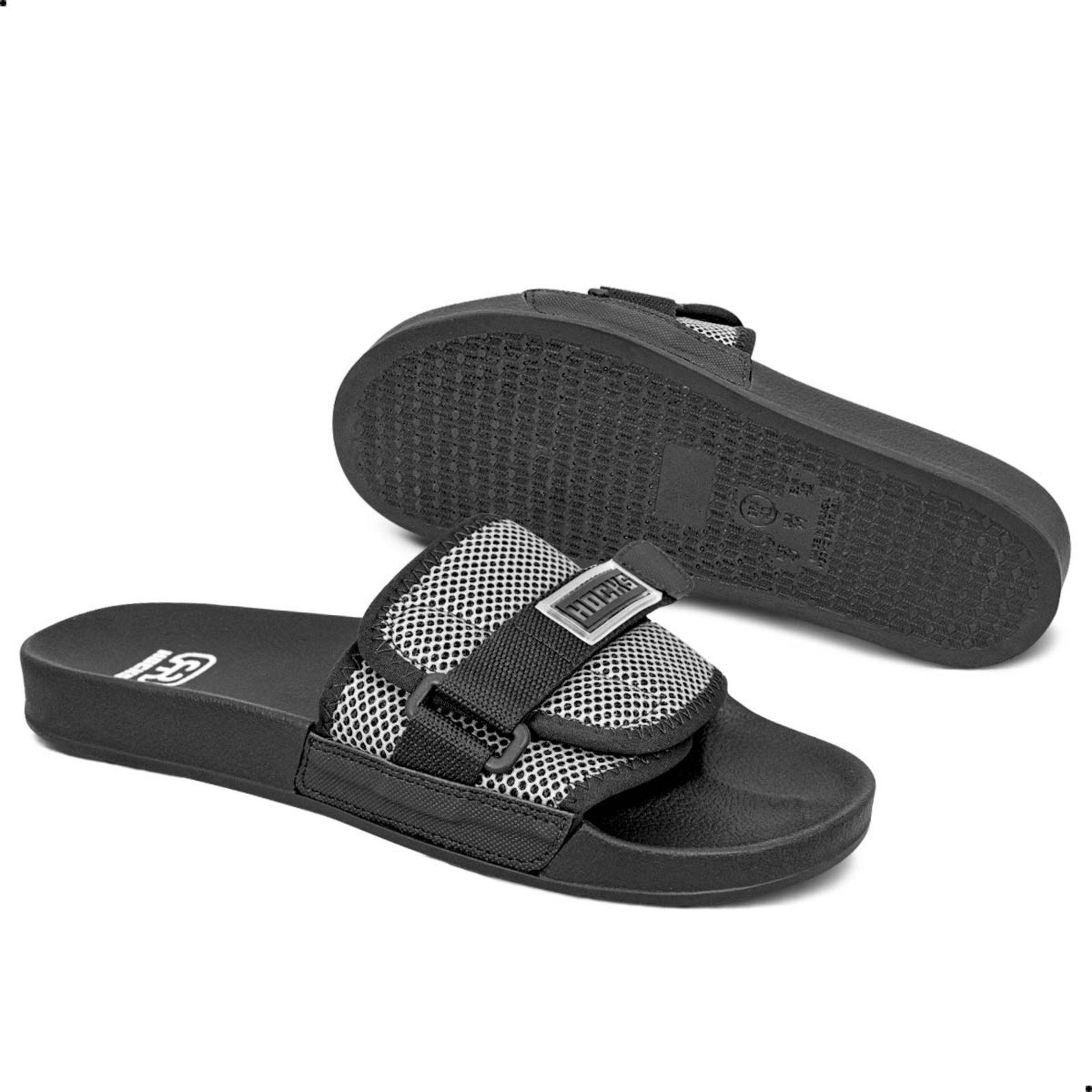 Slide Hocks Bravo Hightech Unissex Preto