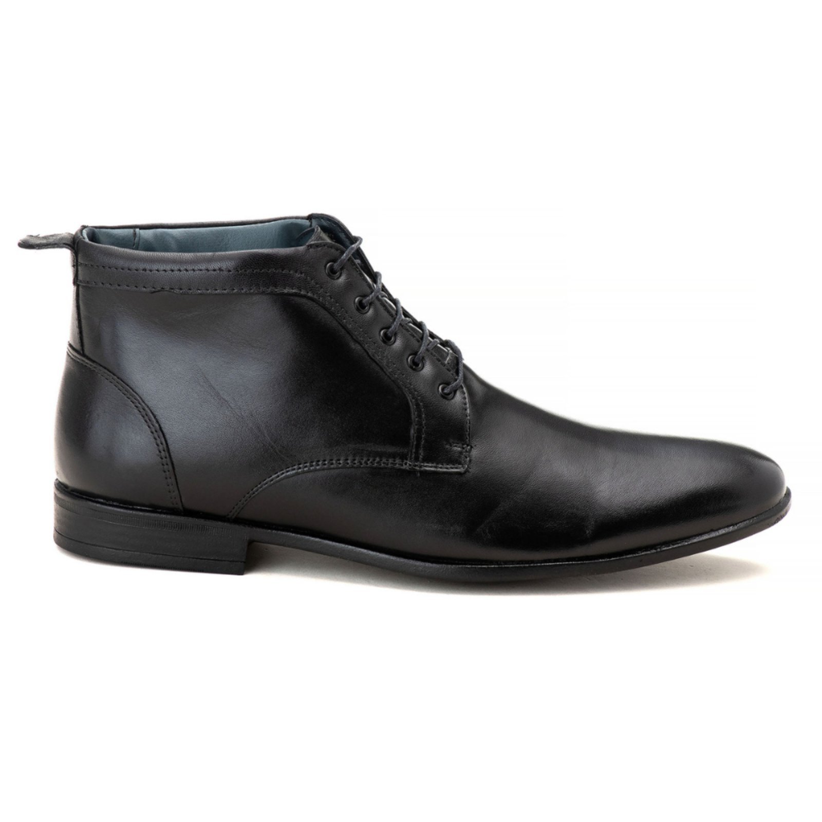 Bota Social Tombstone em Couro Preto