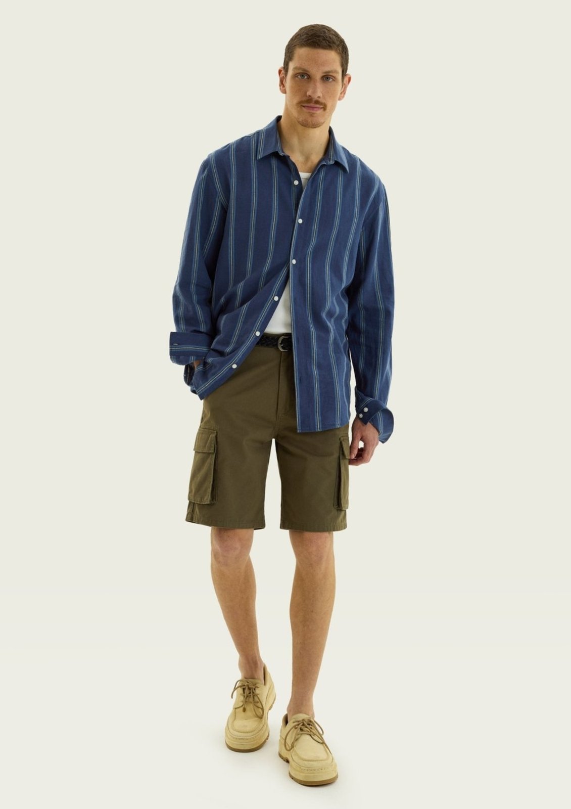 Bermuda Masculina Cargo Em Sarja Hering