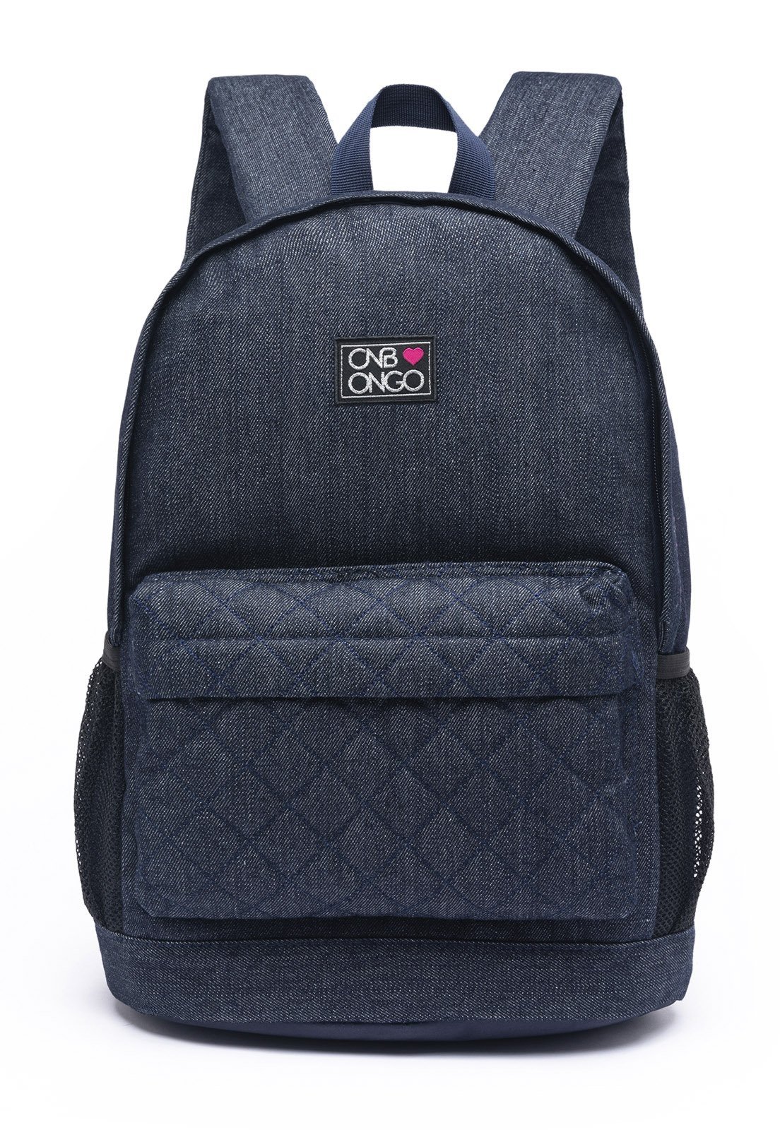Mochila Feminina Onbongo Espaçosa Escolar Faculdade Trabalho Azul
