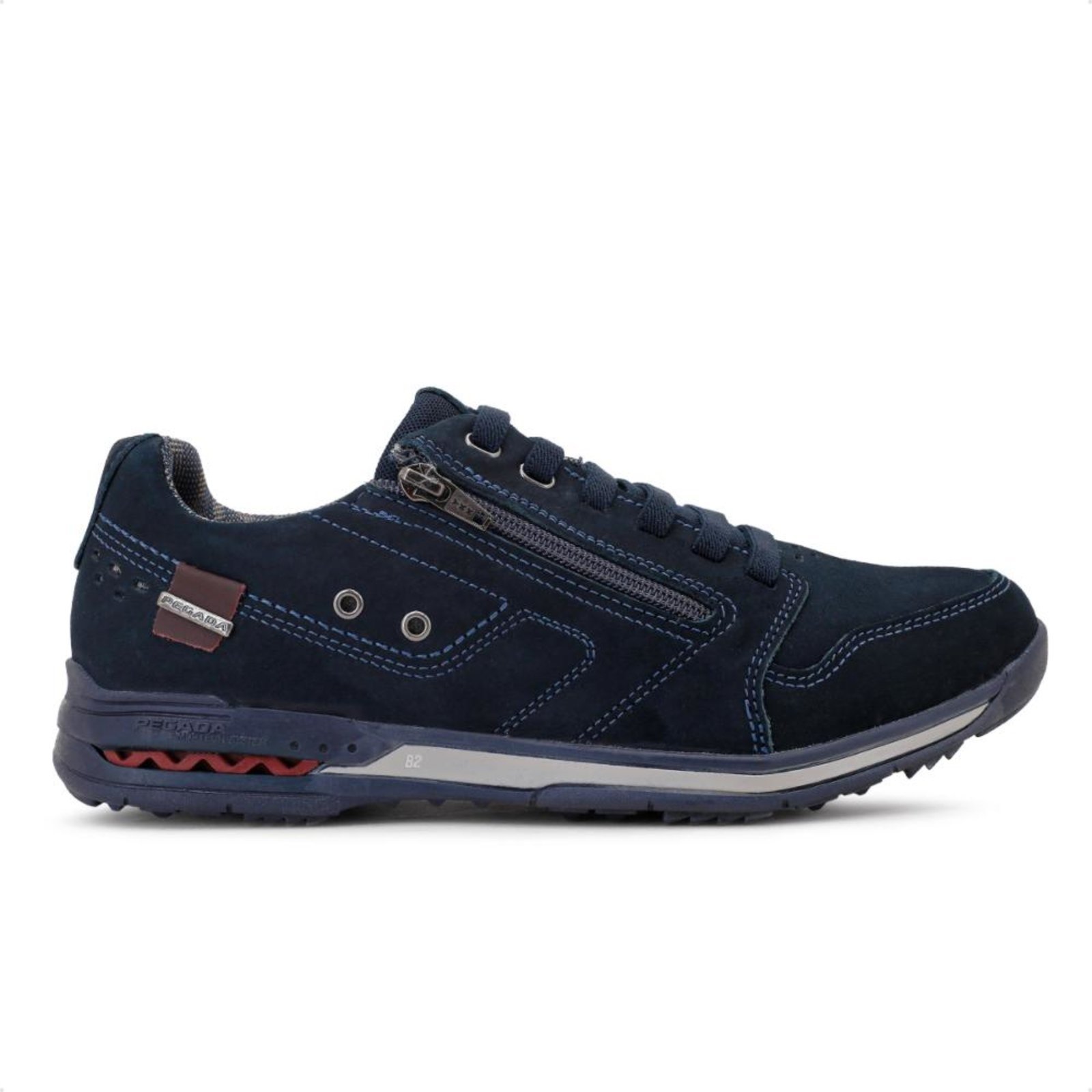 Sapatênis Pegada Gold Casual Com Zíper Masculino Azul