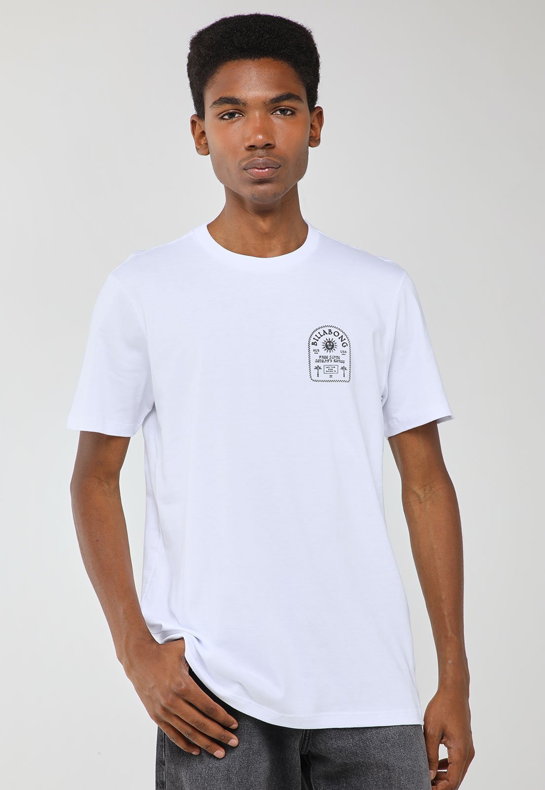 Camiseta Masculina Billabong Portal Branca