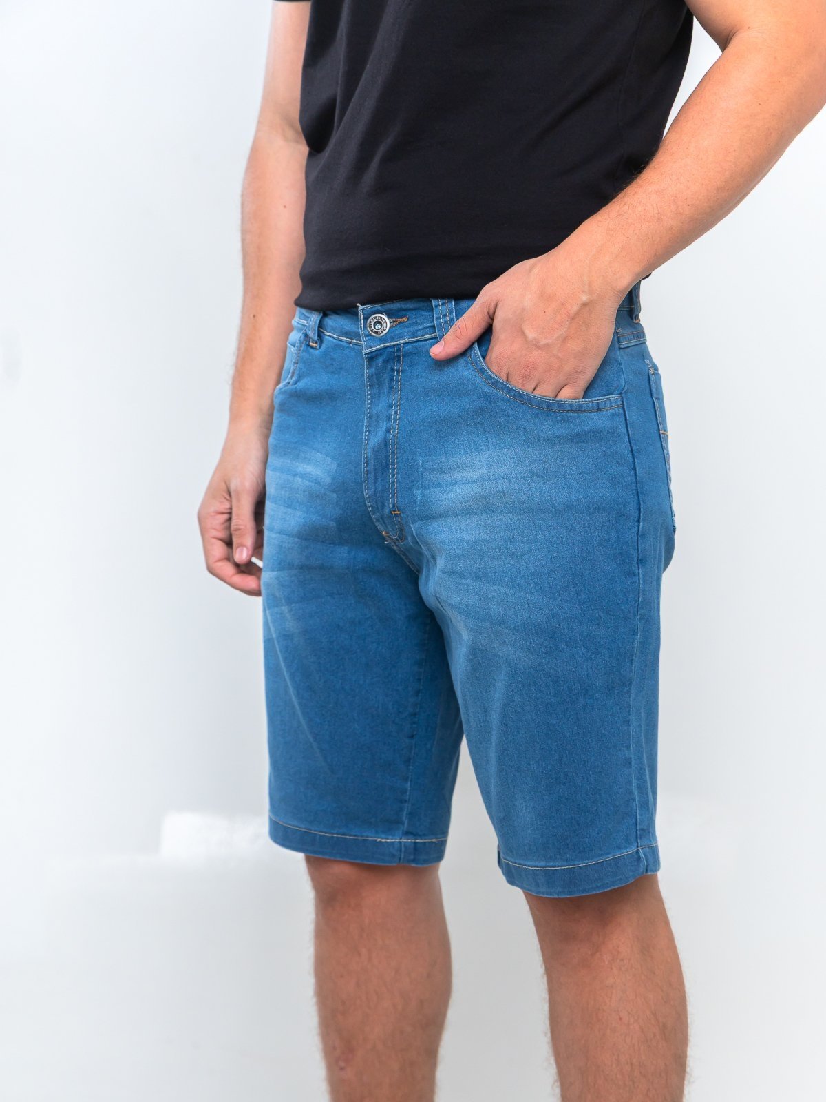 Bermuda Jeans 5 ESTILOS Clara Masculina Sofiticada Linha Premium