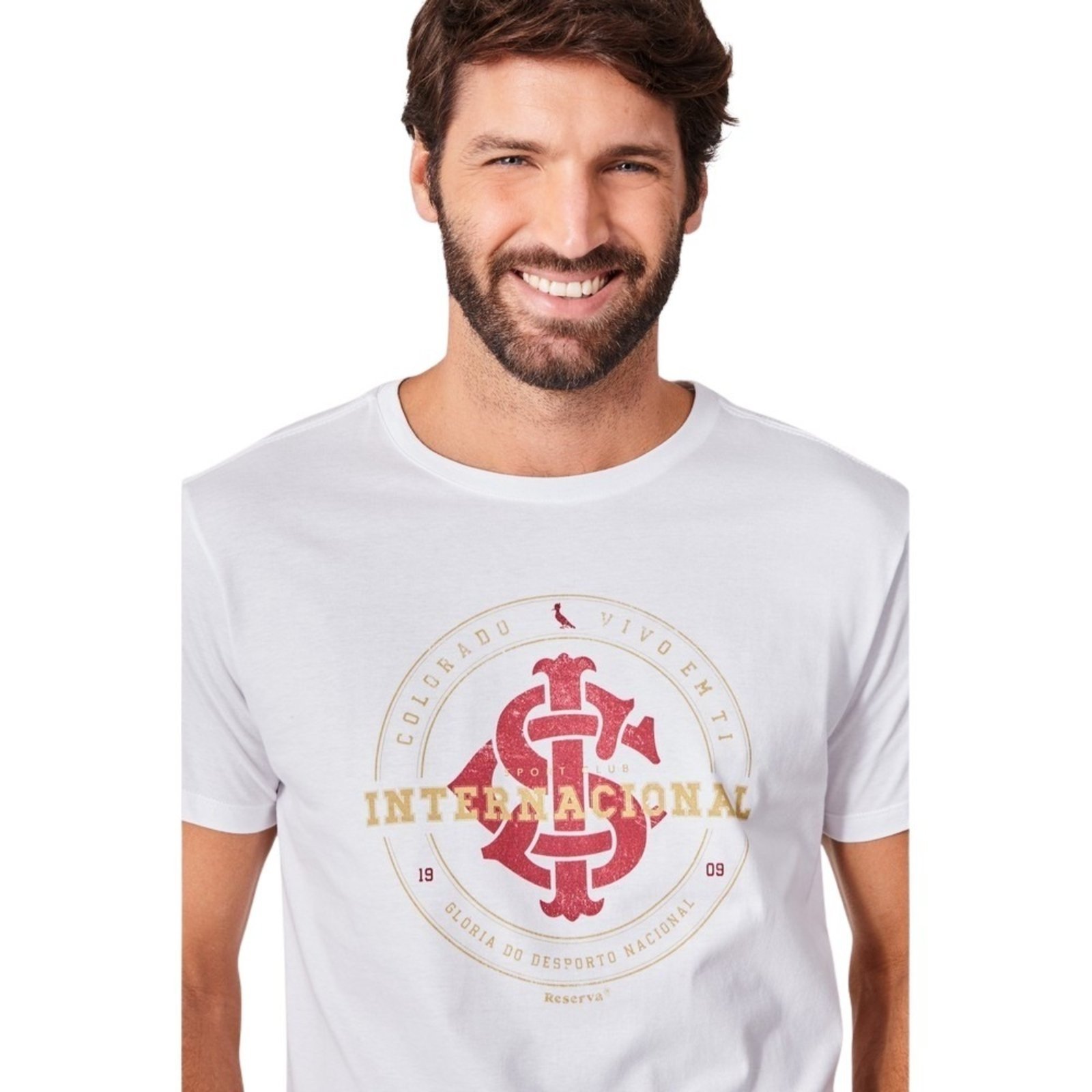 Camiseta Estampada Vivo Em Ti Inter Reserva