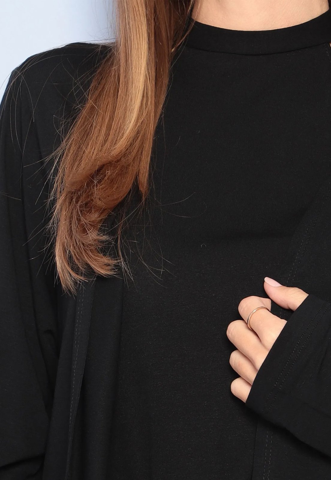 Vista 3 Cardigan Maria Paes preto Maria Paes preto