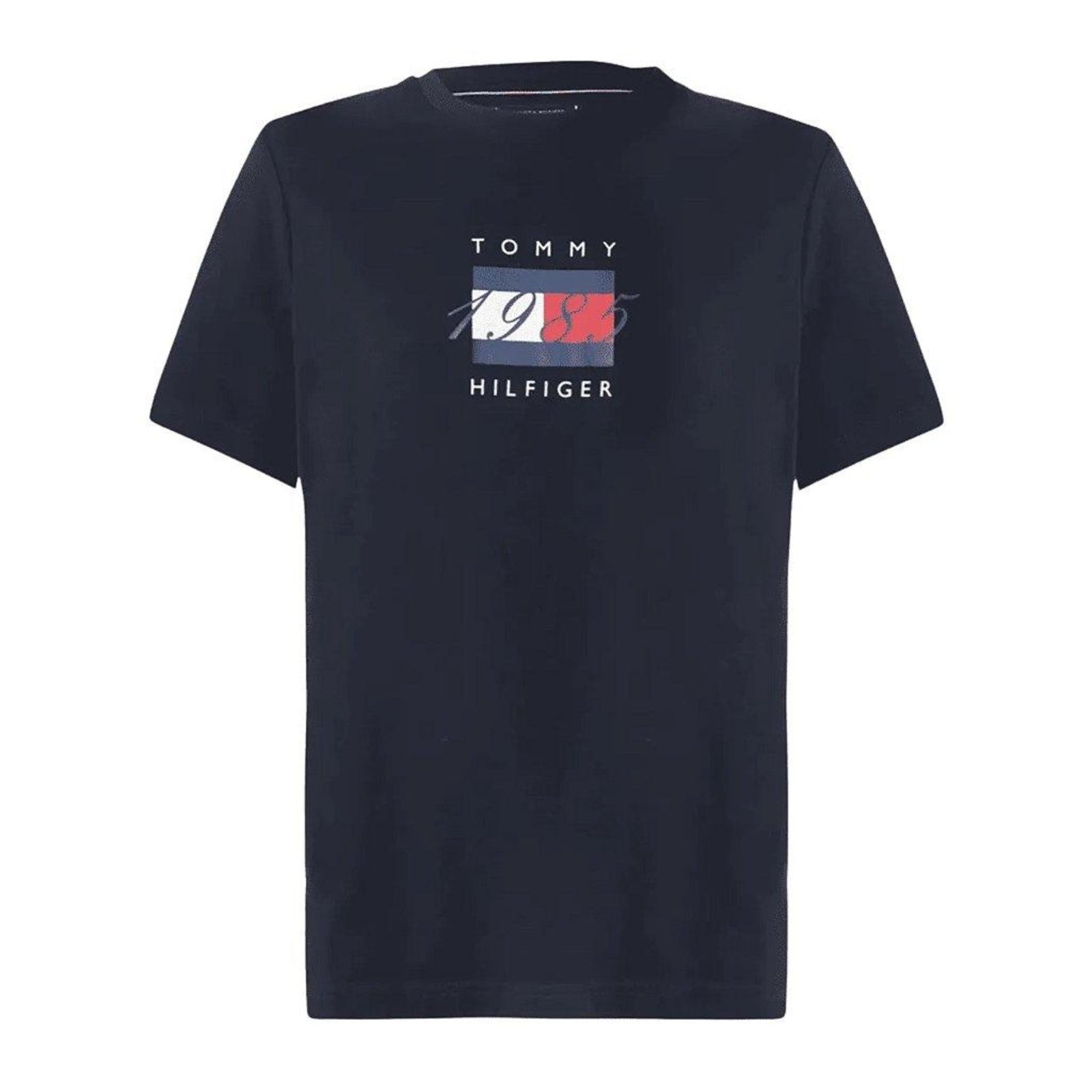 Vista 2 Camiseta Tommy Hilfiger Linear Flag Graphic Tee Marinho azul marinho Tommy Hilfiger azul marinho