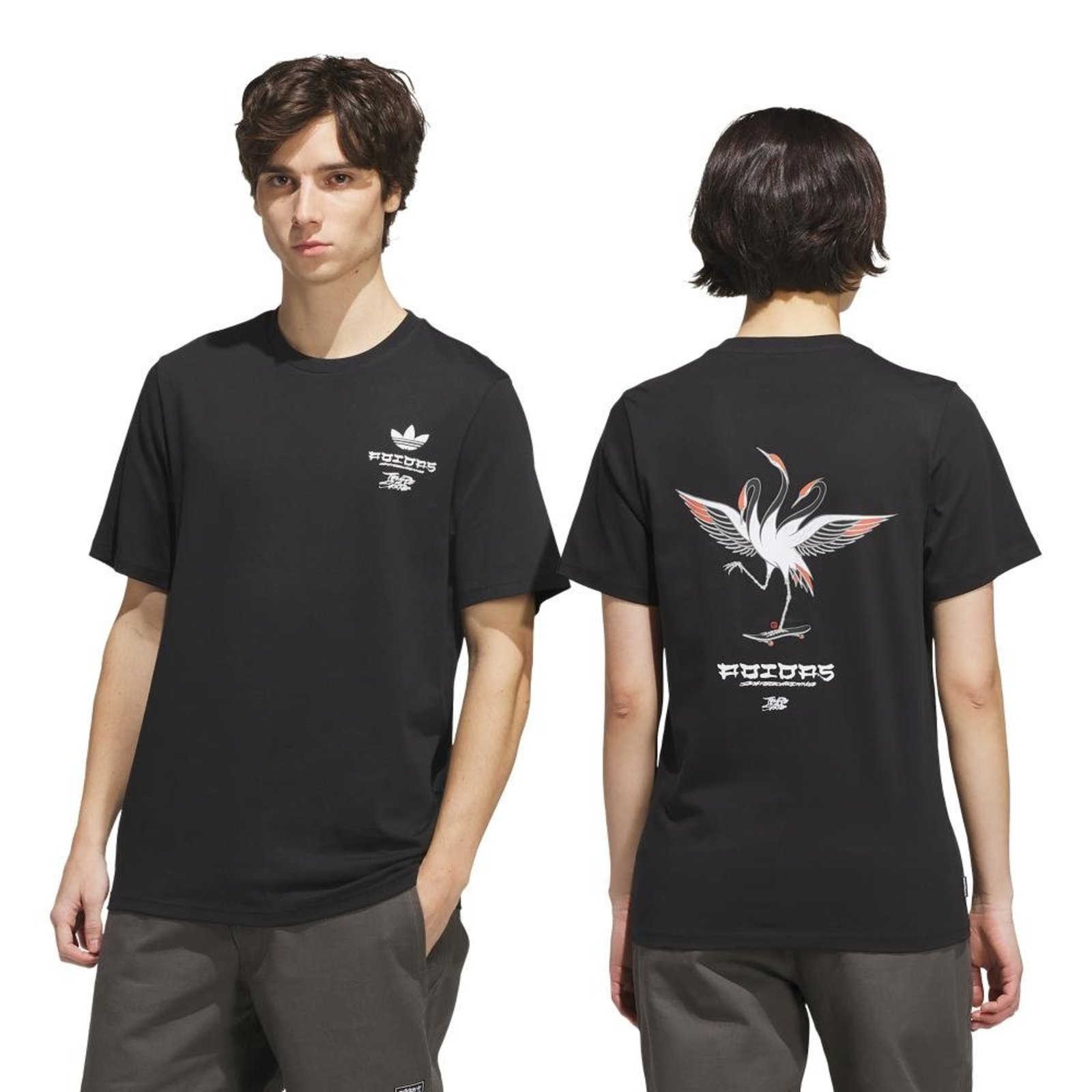 Camiseta Crane Skate x Temple of Skate adidas Originals Preto