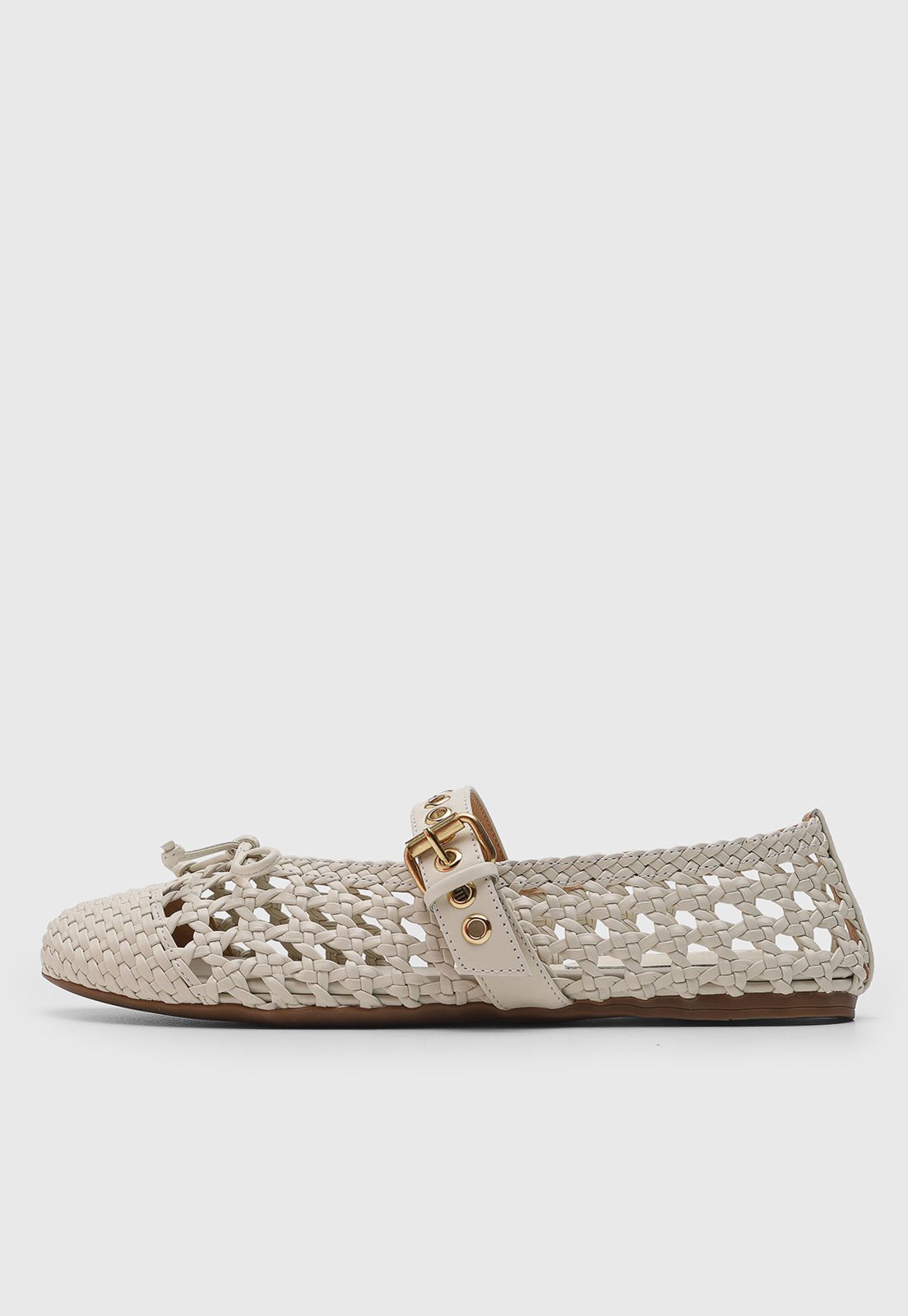 Vista 2 Sapatilha Feminina Luiza Barcelos Tramado Off-white off-white white off-white white