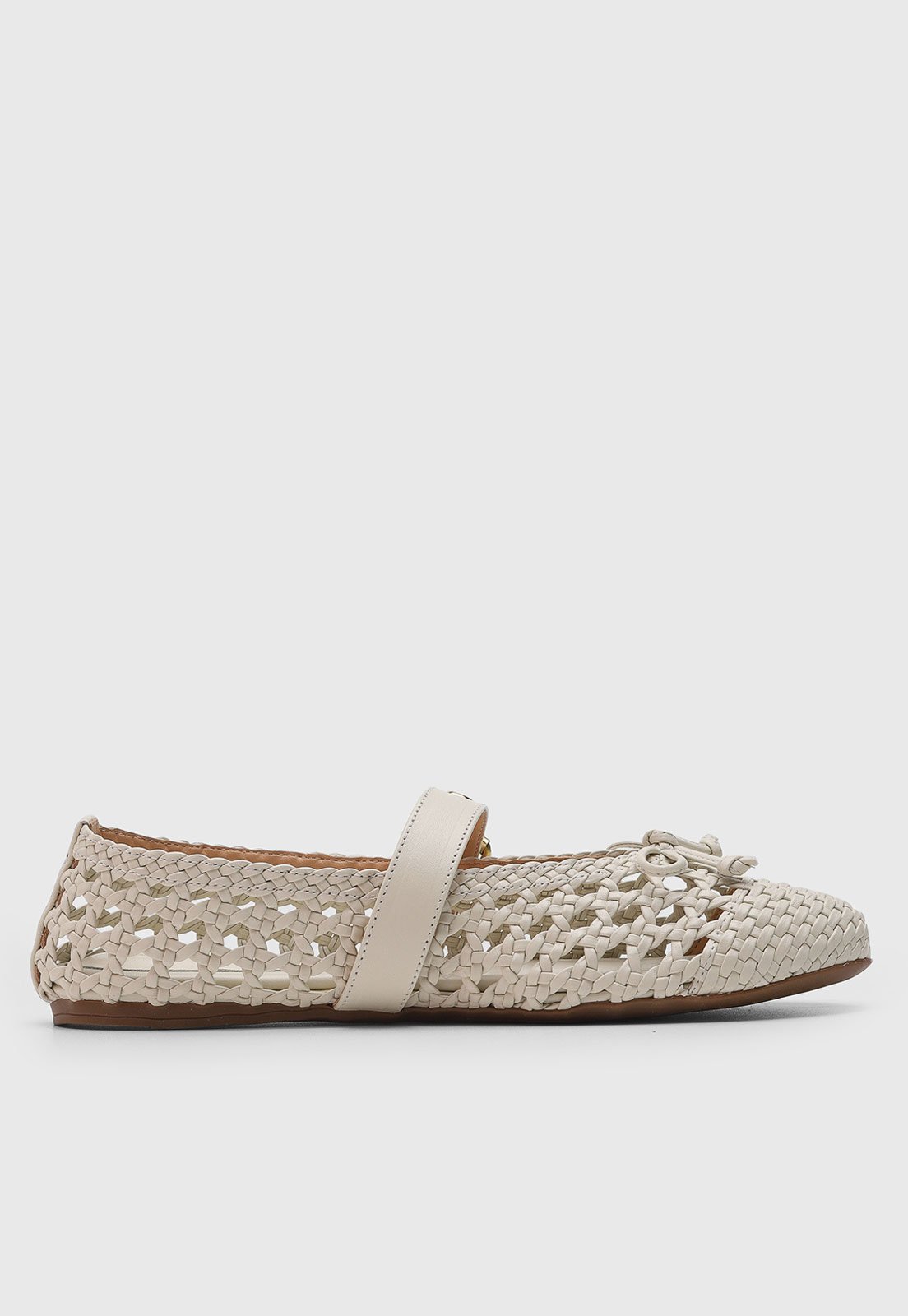 Vista 3 Sapatilha Feminina Luiza Barcelos Tramado Off-white off-white white off-white white