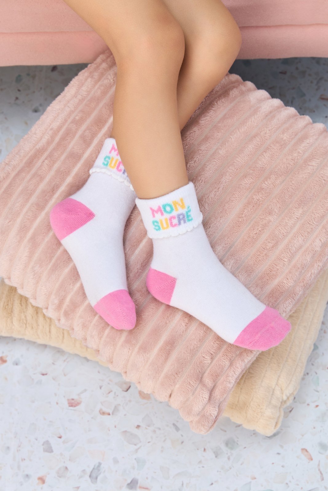 Infantil – Meia Curta Estampada Mon Sucré G Unico