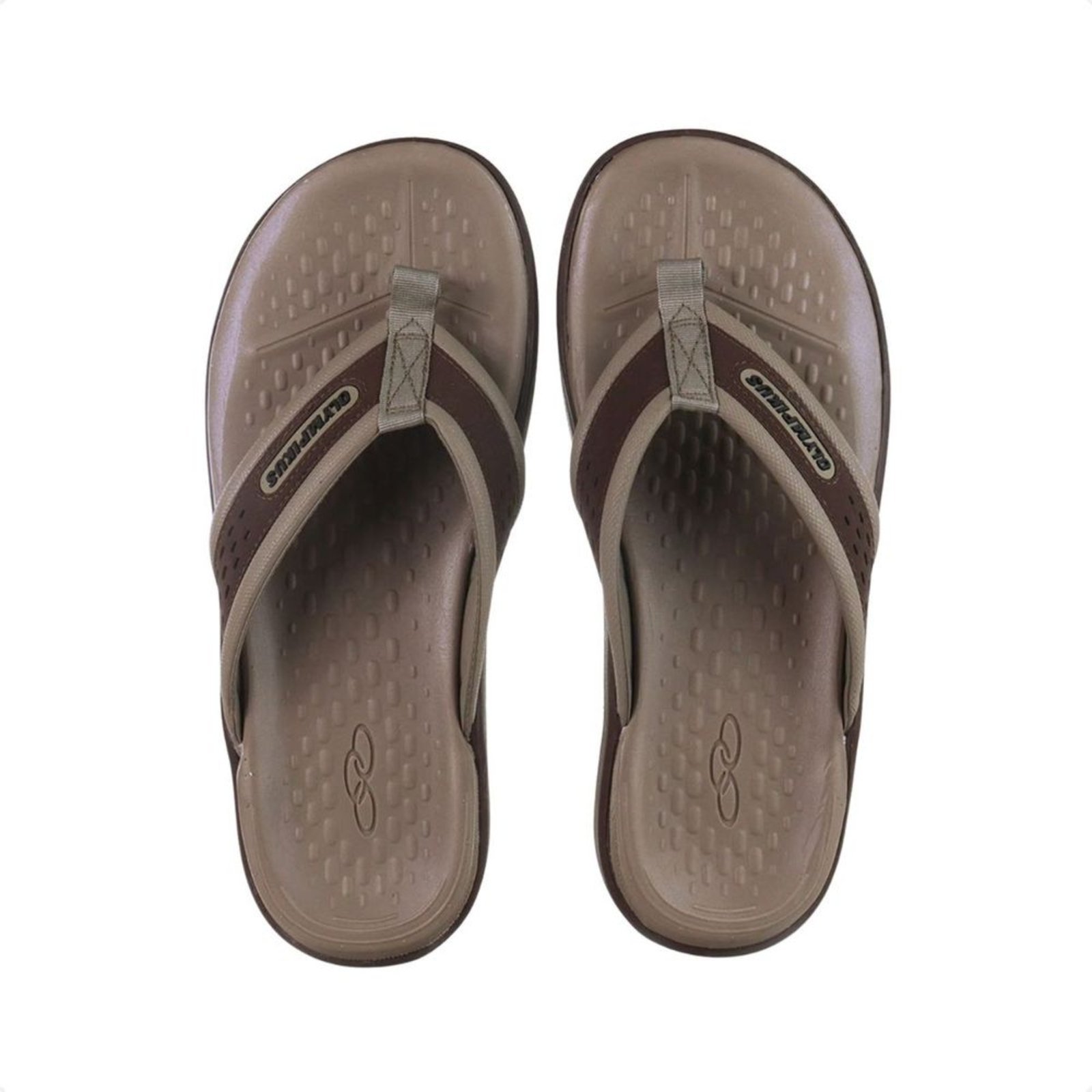Vista 3 Chinelo Masculino Dedo Olympikus 921 marrom OLYMPIKUS marrom