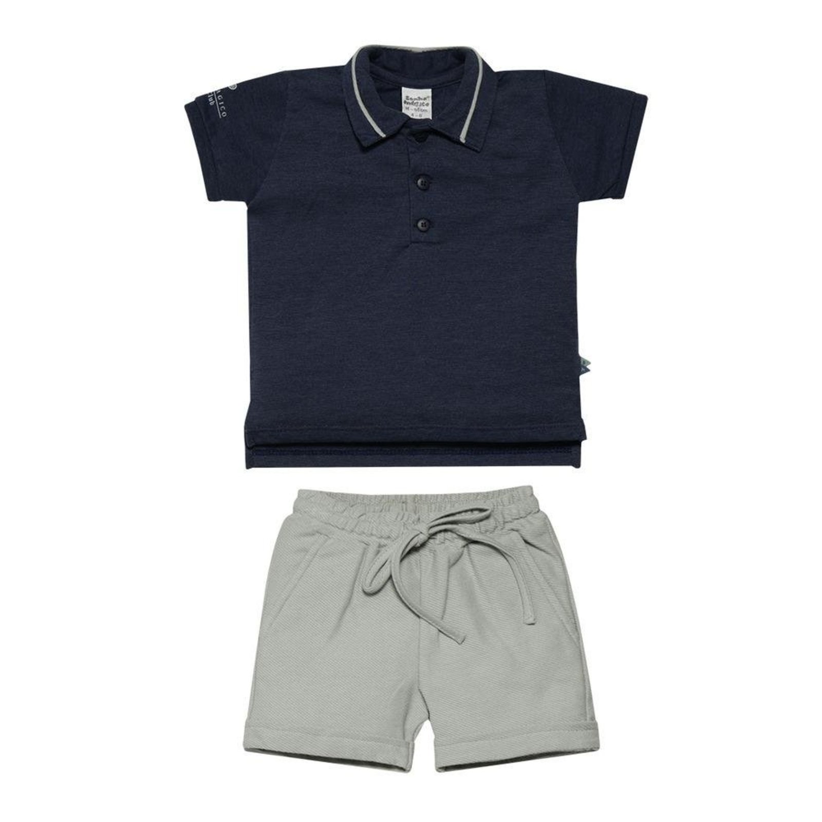Infantil - Conjunto Menino Polo Marinho Sonho Mágico 1 Azul