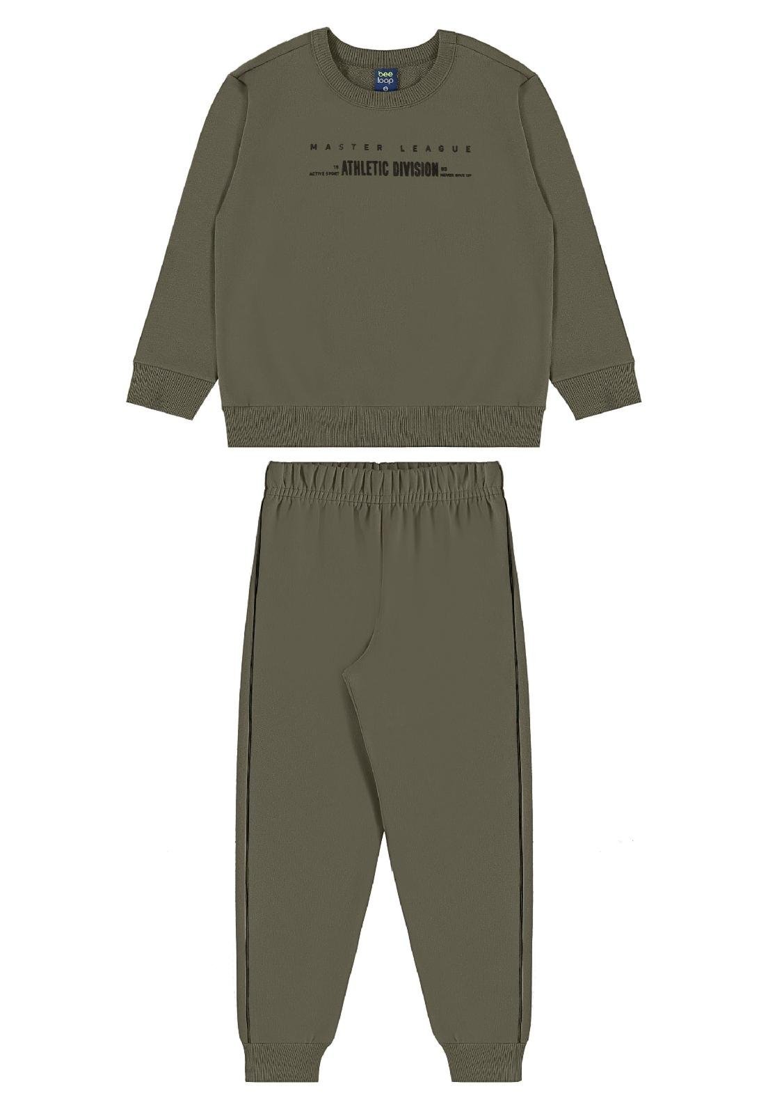 Infantil - Conjunto Blusão Athletic Div Bee Loop Azul