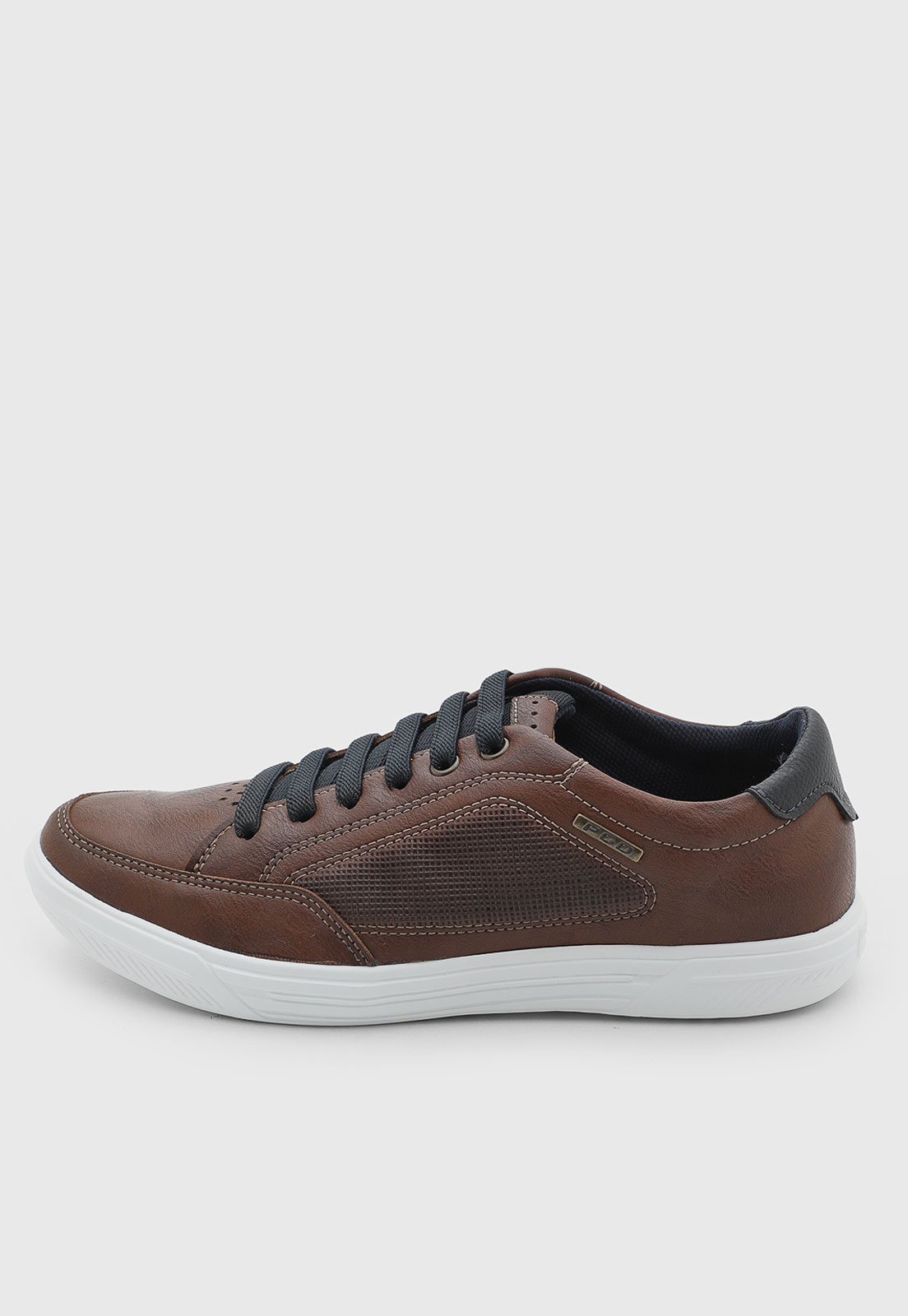Tênis Masculino Pegada Casual Têxtil Marrom