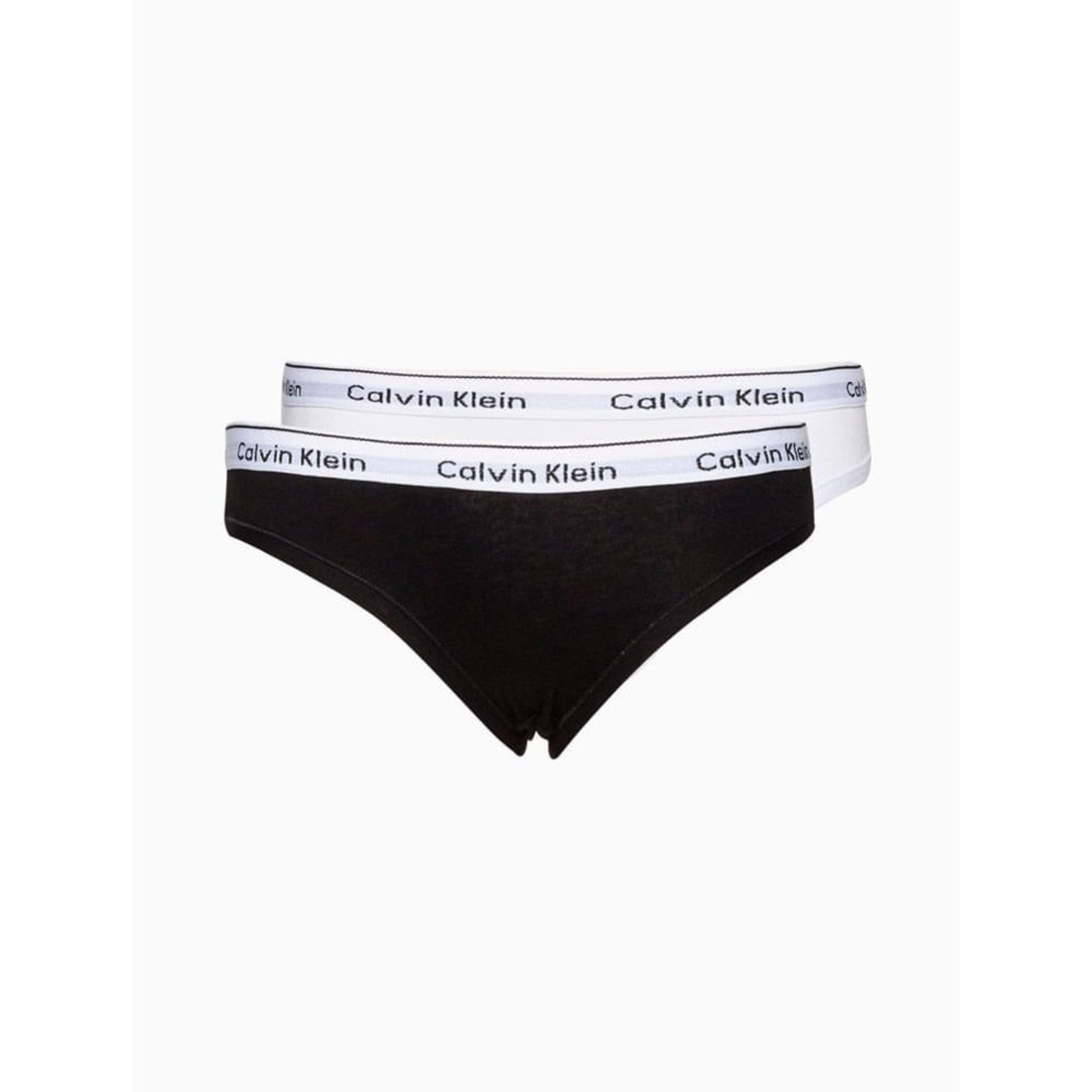 Kit 2 Calcinhas Menina Mini Modern Cotton Calvin Klein Underwear - Preto / Branco Calvin Klein Jeans