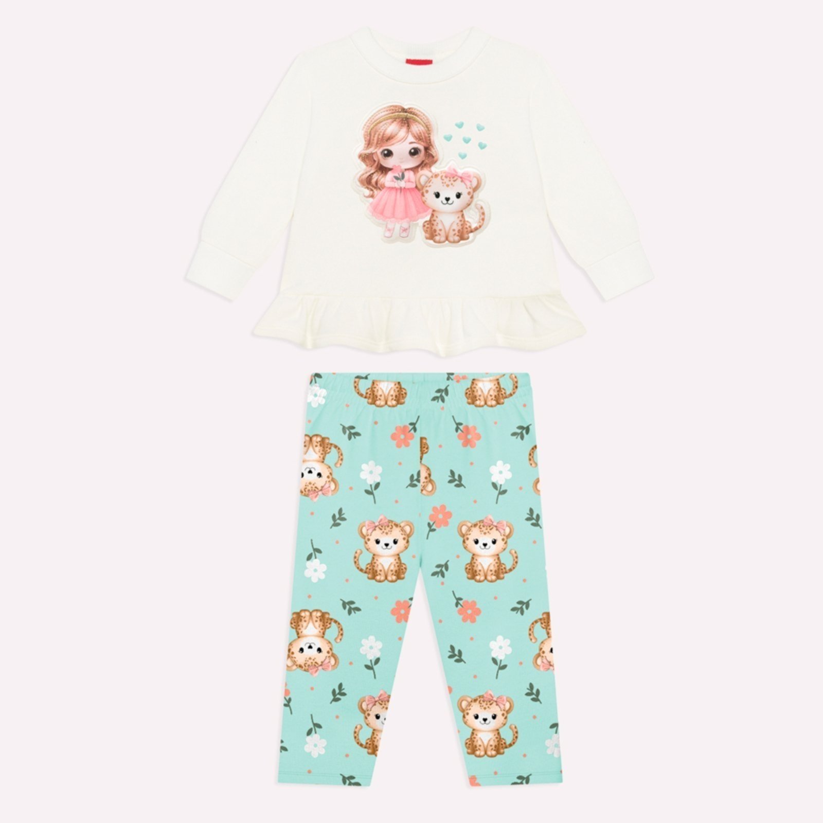 Infantil - Conjunto Menina Bordado Kyly