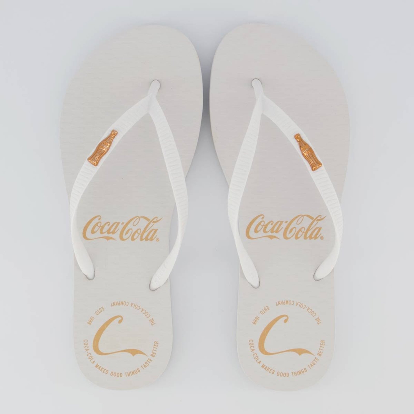 Chinelo Coca Cola Hodges Feminino Branco