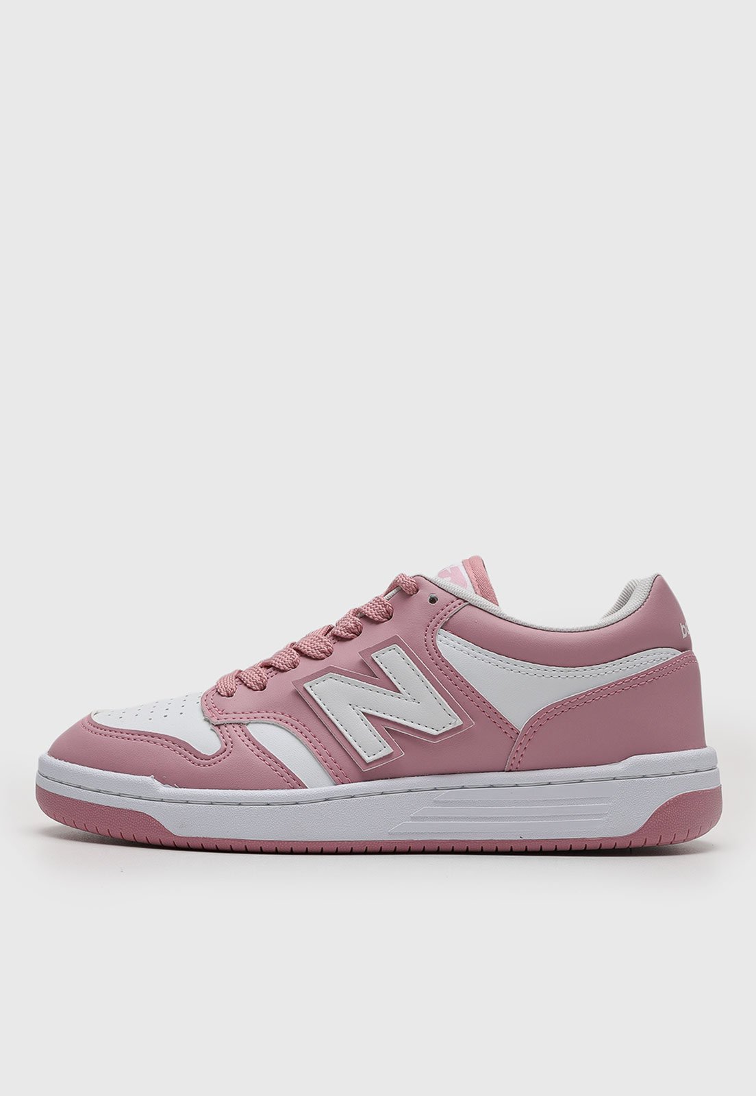 Tênis Feminino New Balance 480 Low Rosa e Branco