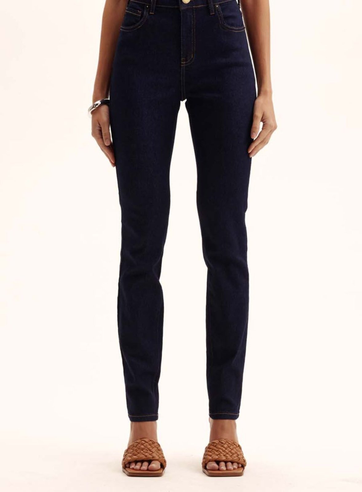Calça Jeans Feminina Skinny Michele Triton Índigo