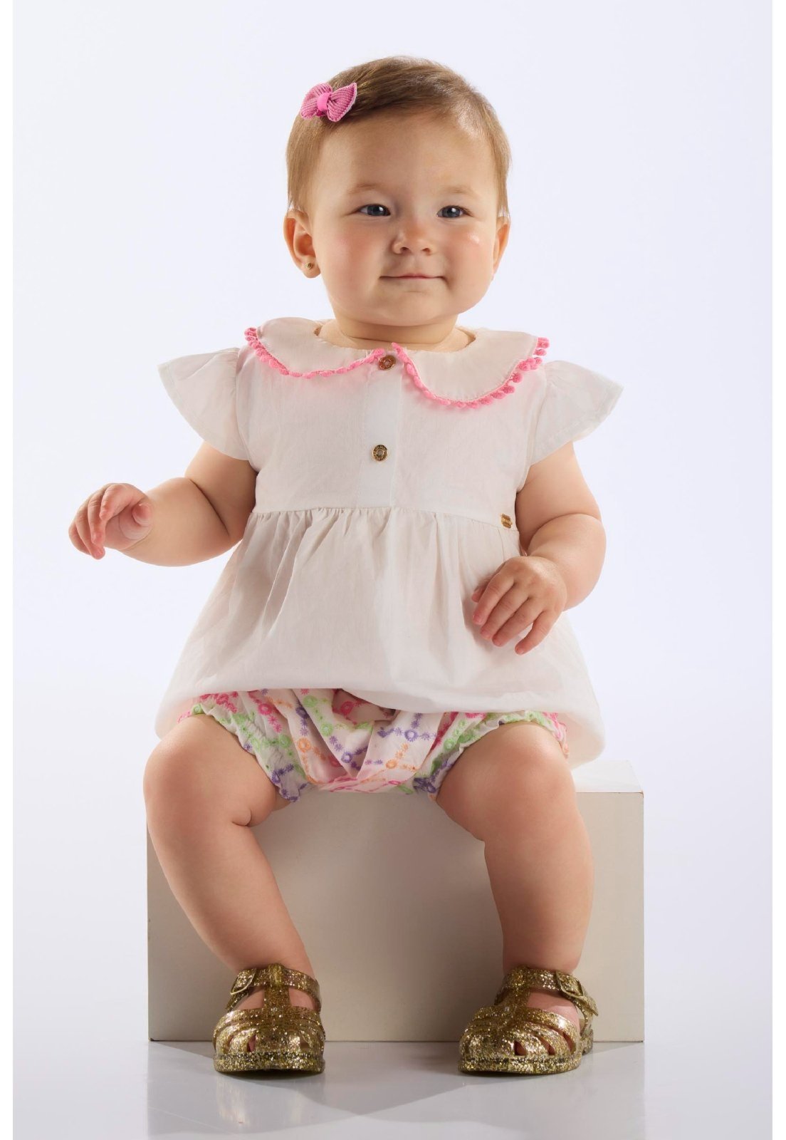 Vista 2 Infantil - Conjunto Blusa e Calcinha para Up Baby bege Up Baby bege