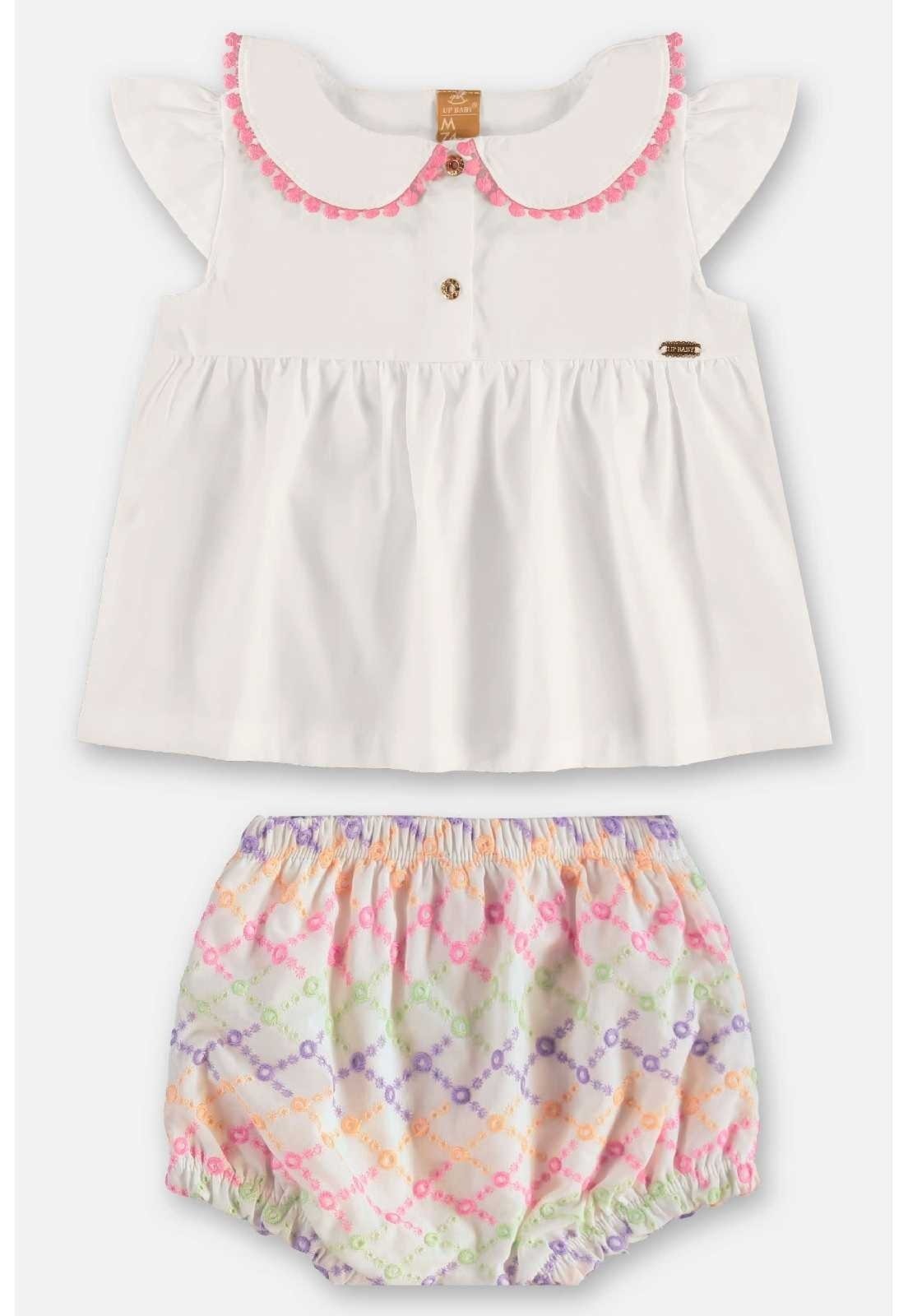 Vista 3 Infantil - Conjunto Blusa e Calcinha para Up Baby bege Up Baby bege