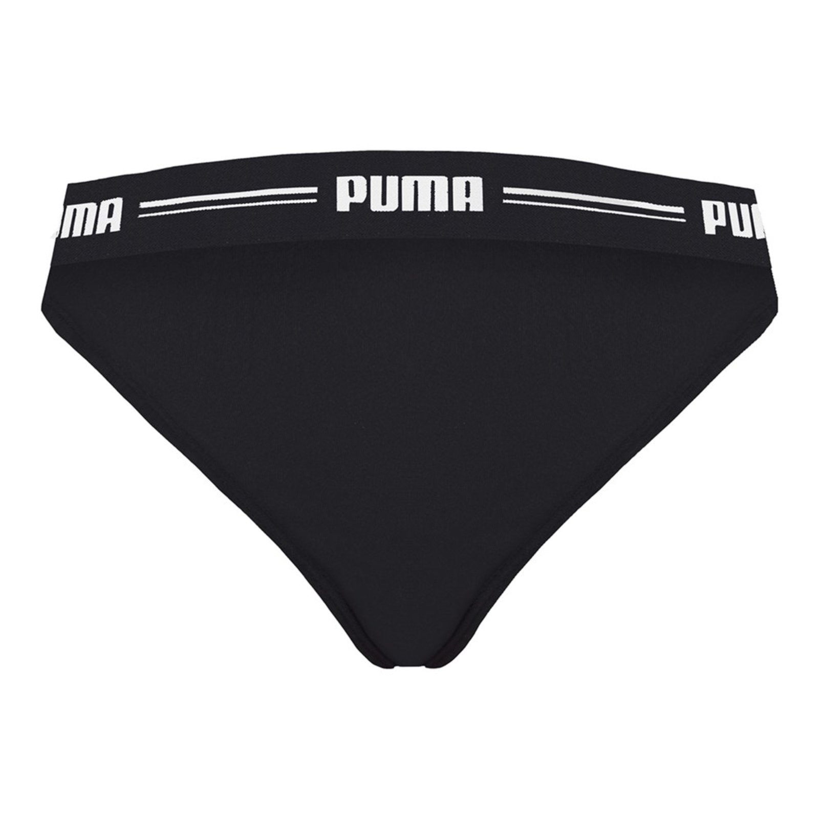 Vista 3 Calcinha Biquíni Puma Cotton Feminina preto Puma preto