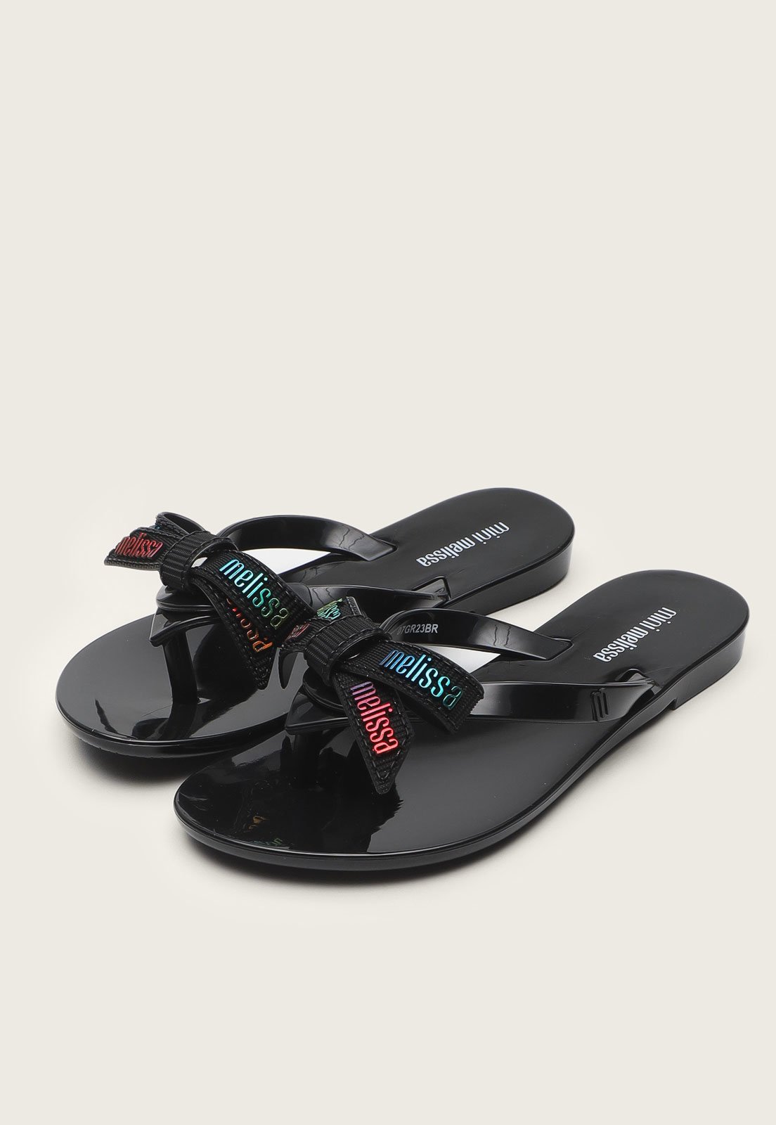 Infantil - Chinelo Mini Melissa Harmonic M Lover Me Preta