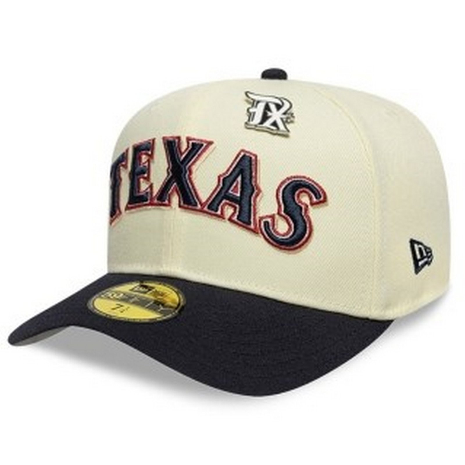 Vista 2 Boné New Era 59FIFTY Texas Rangers MLB Off White new era off-white white