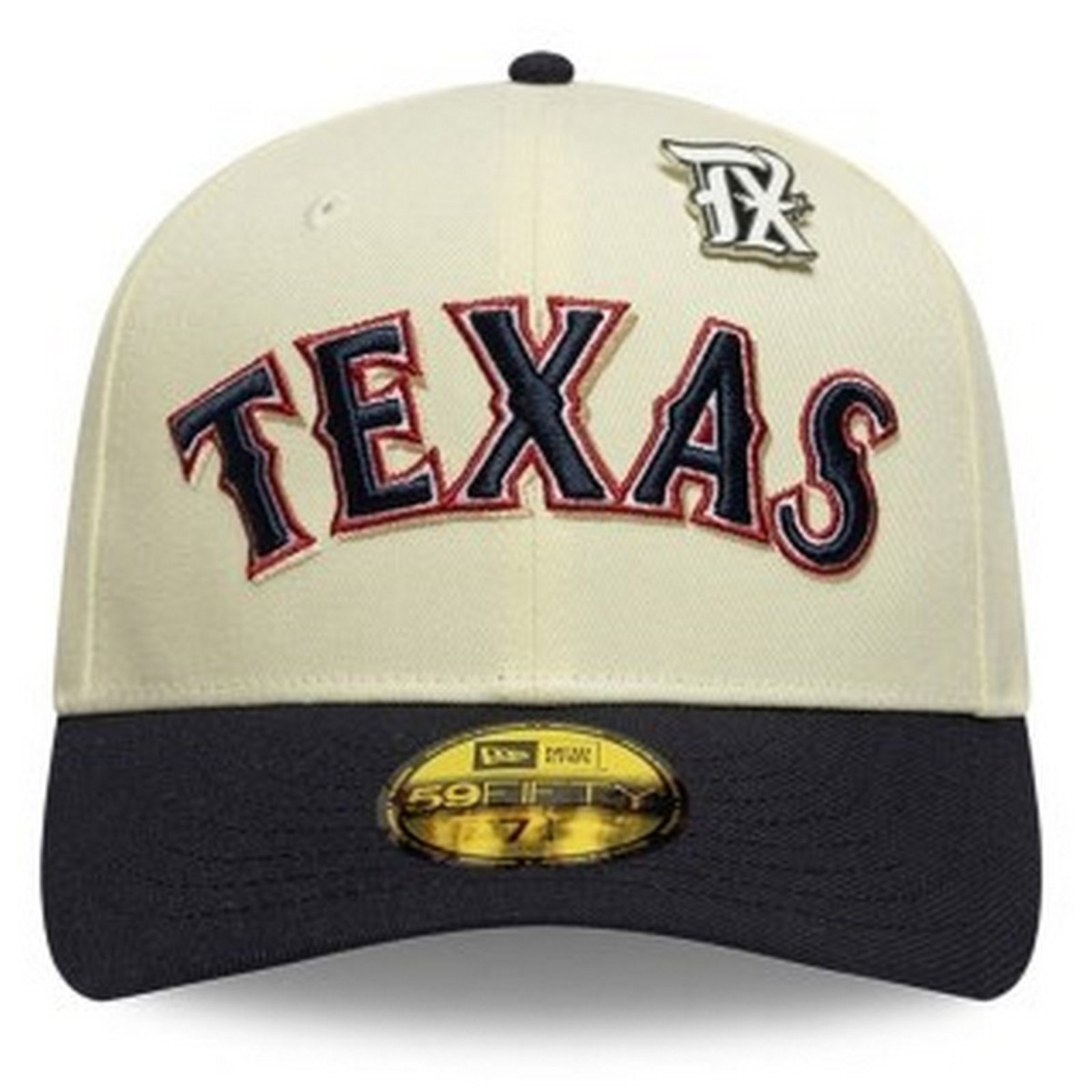 Vista 3 Boné New Era 59FIFTY Texas Rangers MLB Off White new era off-white white