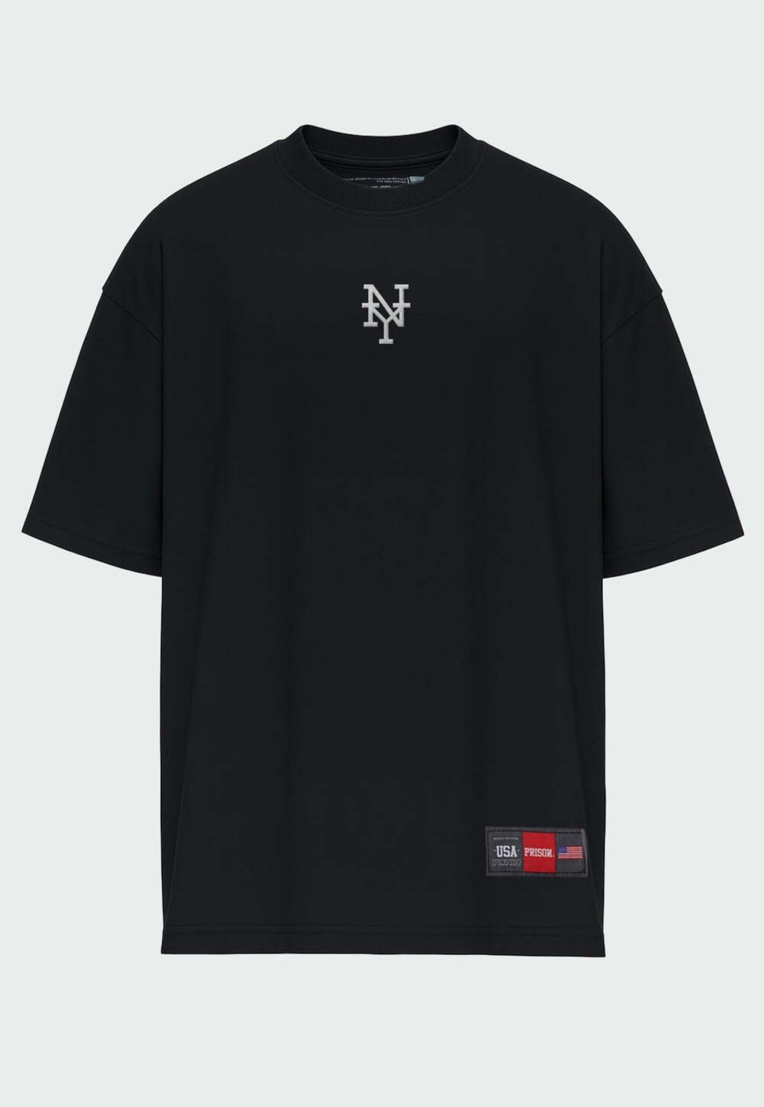 Camiseta Oversized New York Preta Preto