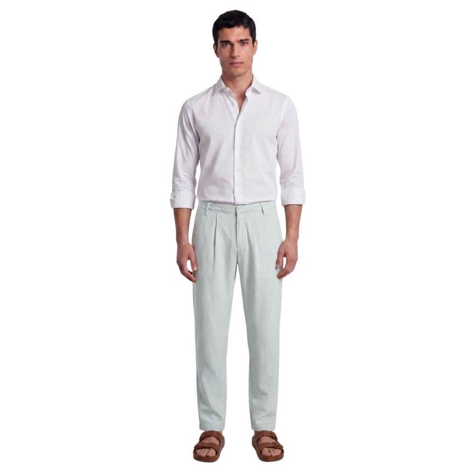 Calca Casual Linho Elastico