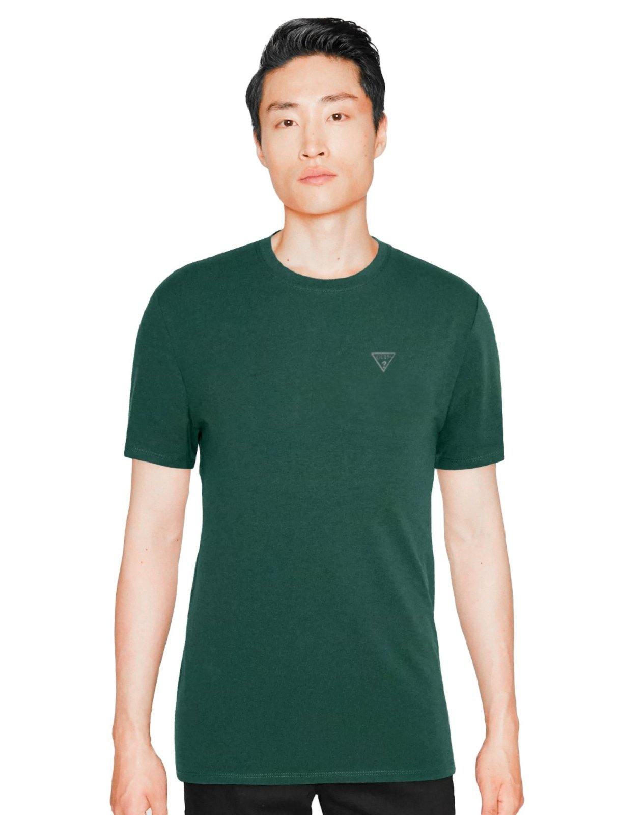 Camiseta Guess Masculina Light Icon Alpine Groove Verde Escuro