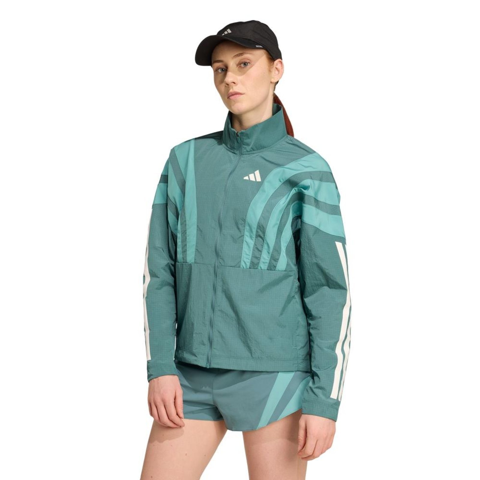 Jaqueta de corrida Adizero Arquivo adidas Performance Verde