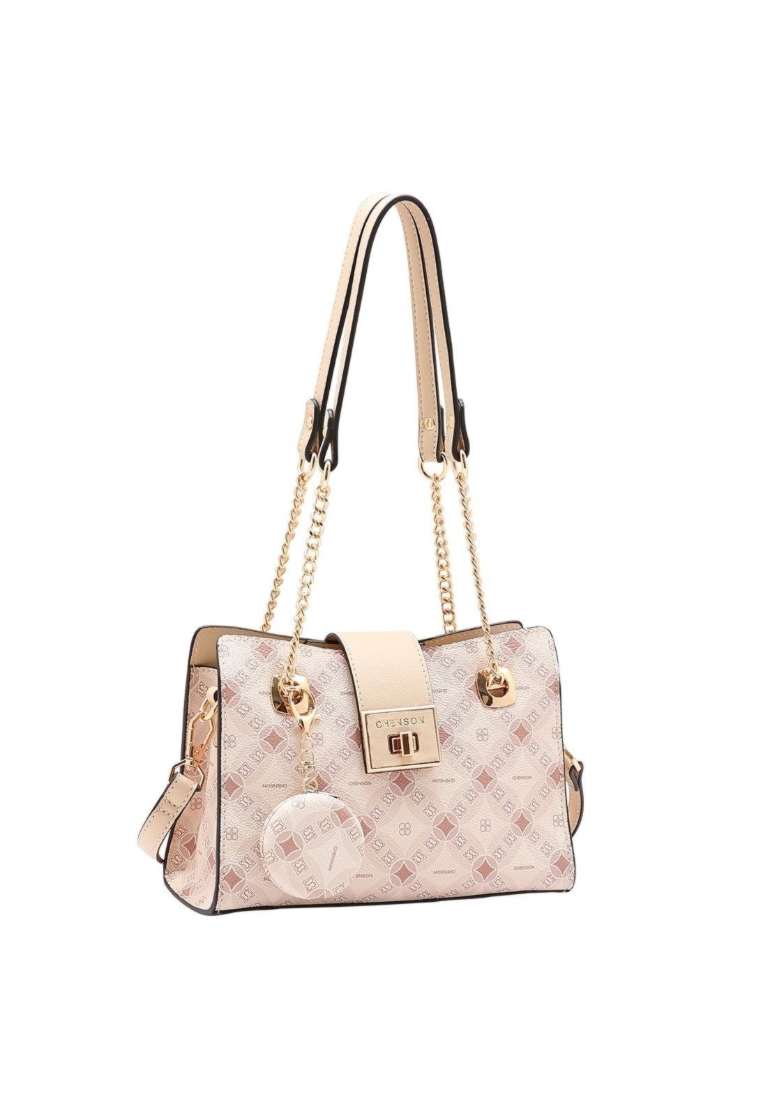 Bolsa Feminina Chenson Monograma Contemporâneo 3485379 Bege