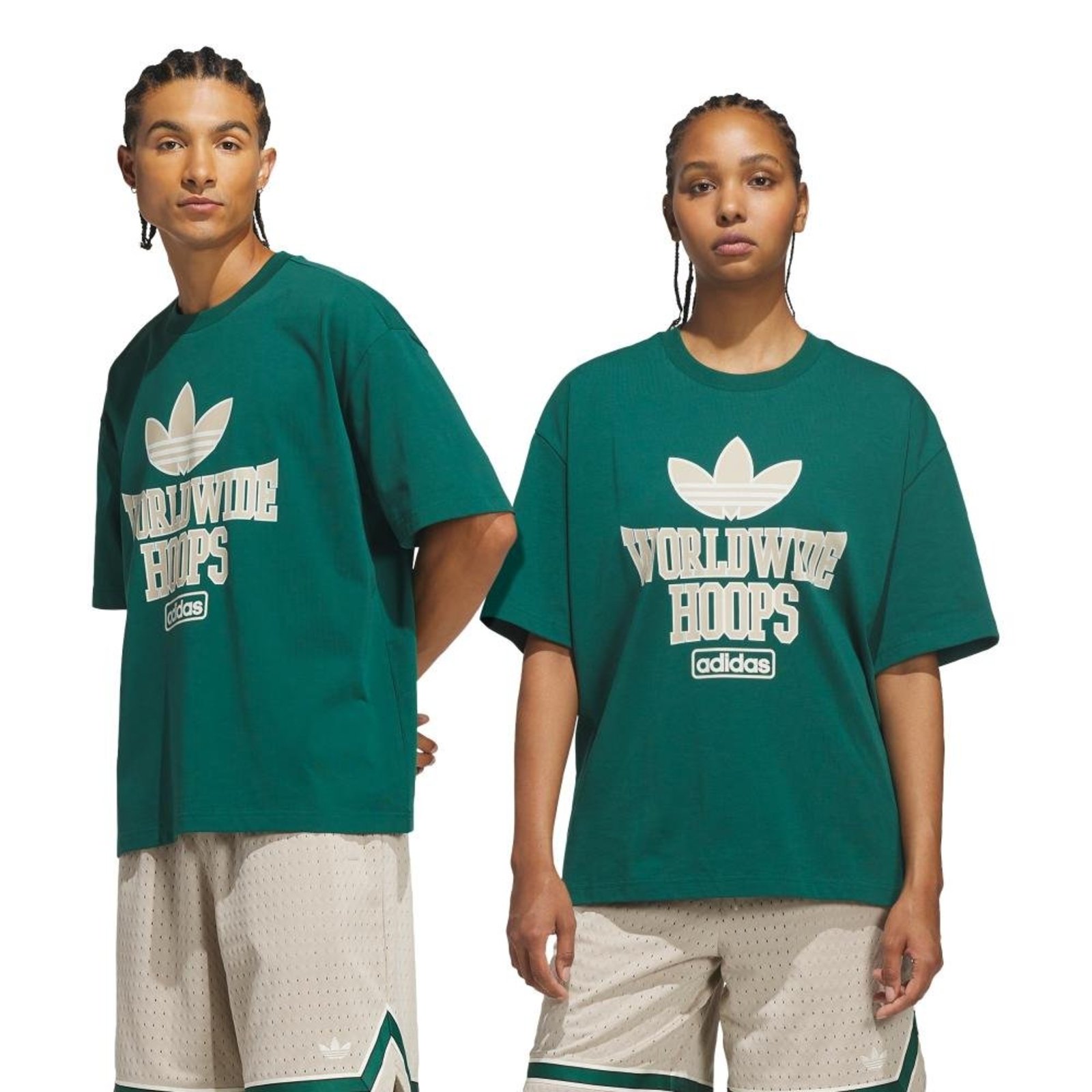 Camiseta Worldwide Hoops One World Originals adidas Originals Verde