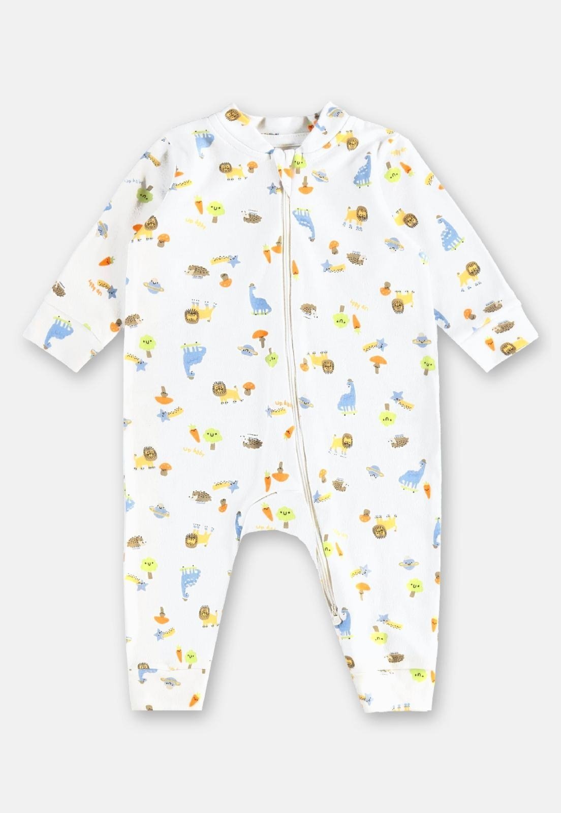 Infantil - Macacão para Menino em Suedine Up Baby Branco