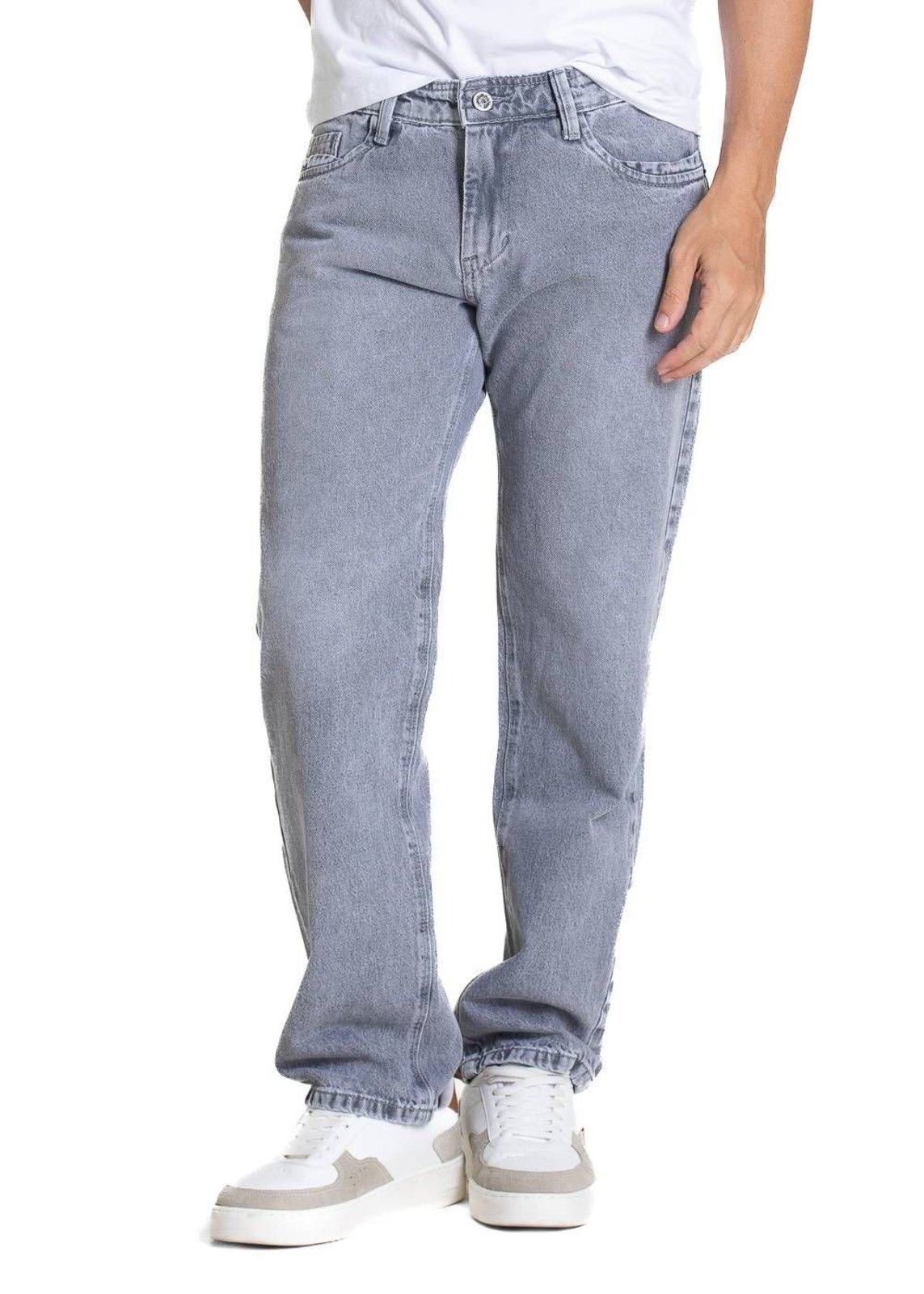 Calça Jeans Sawary Reta - 282471 - Cinza - Sawary