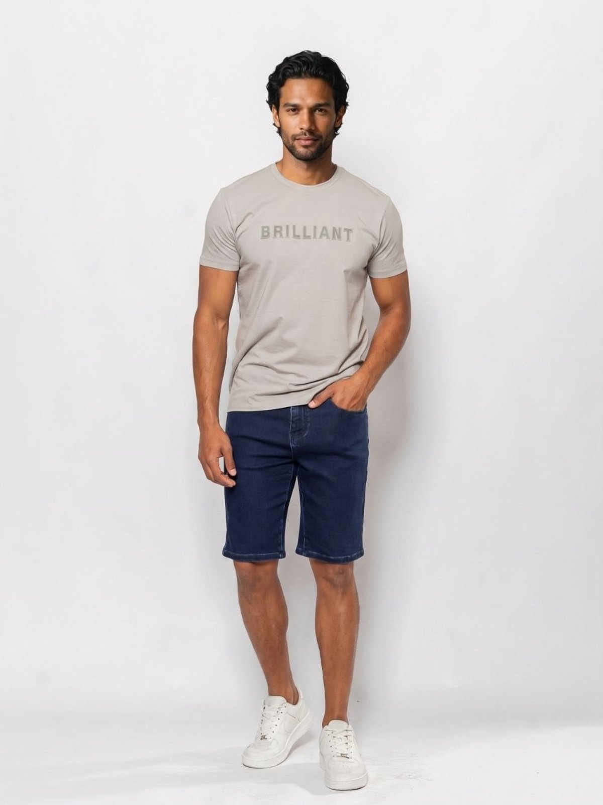 Bermuda Jeans Masculina Slim Confort com Elastano Crocker - 51247