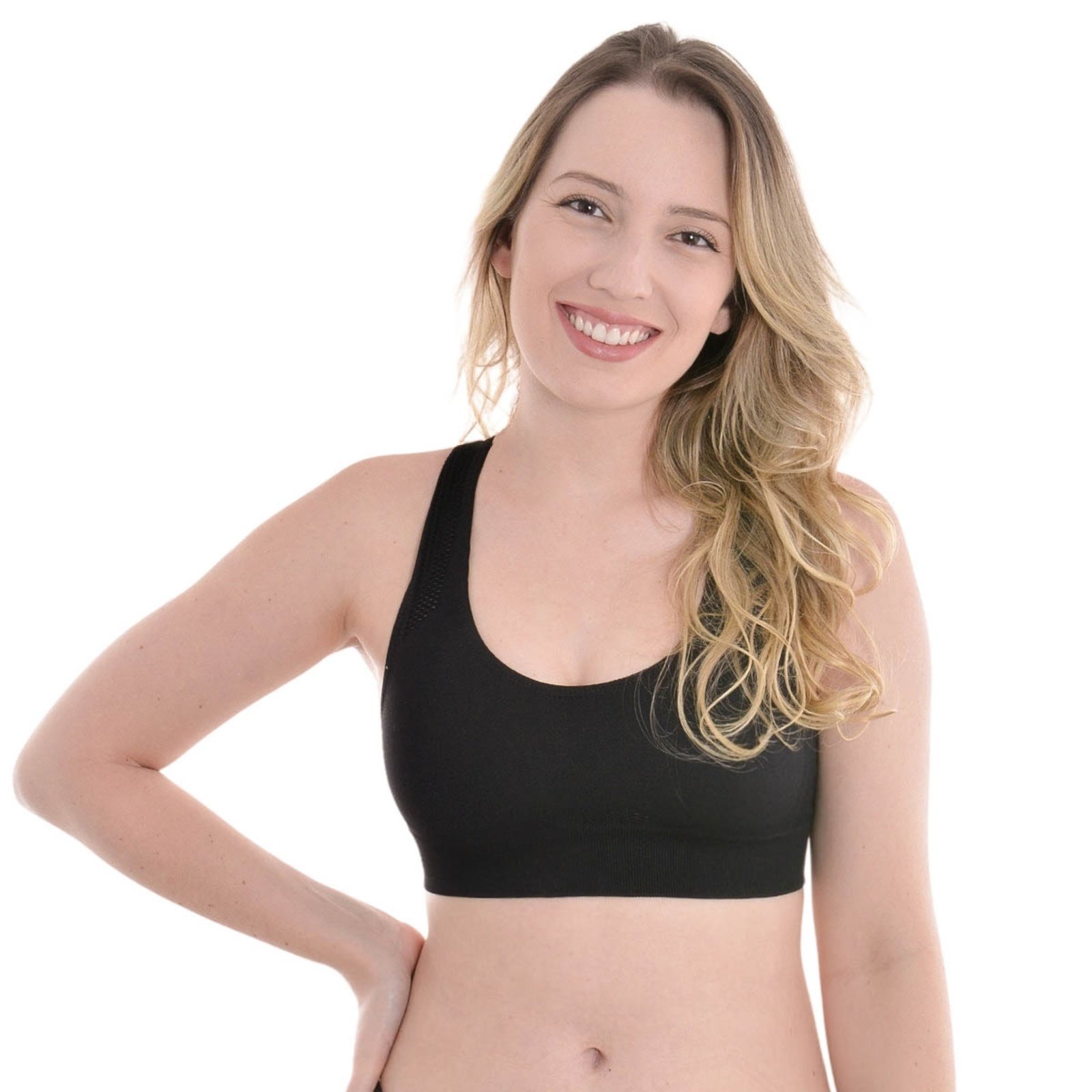 Top Nadador sem Costura Selene