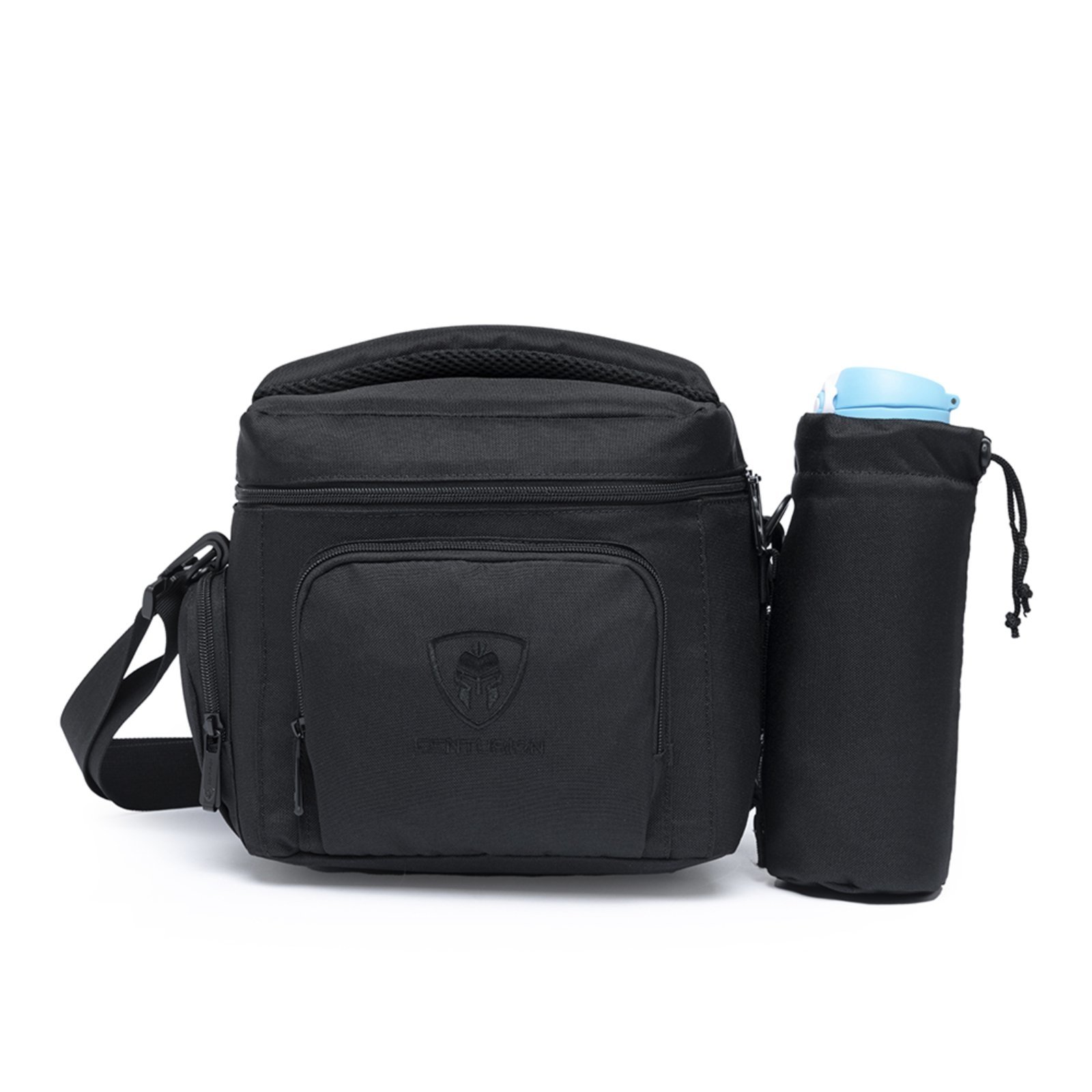 Bolsa Térmica Centurion Lancheira Marmita Fitness Viagem Com Porta Garrafa 01 PRETO