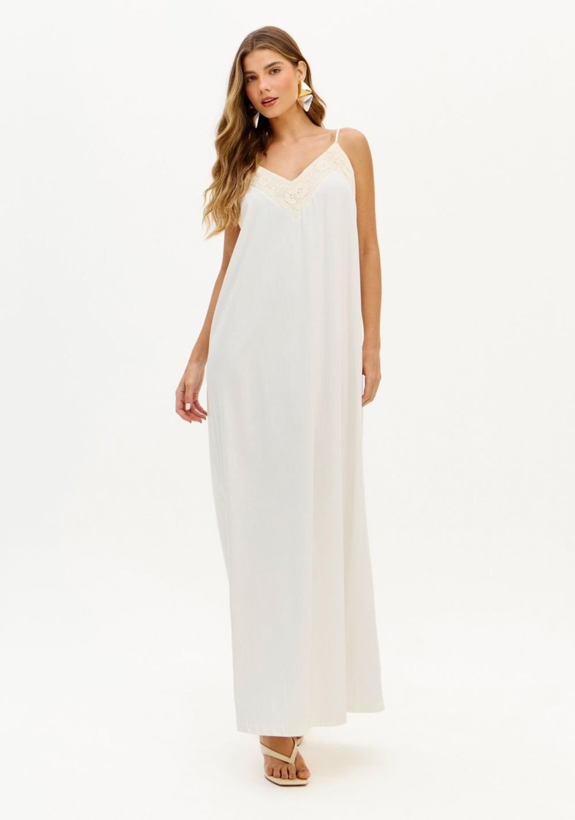 Vestido Longo Sarja De Alças My Favorite Things