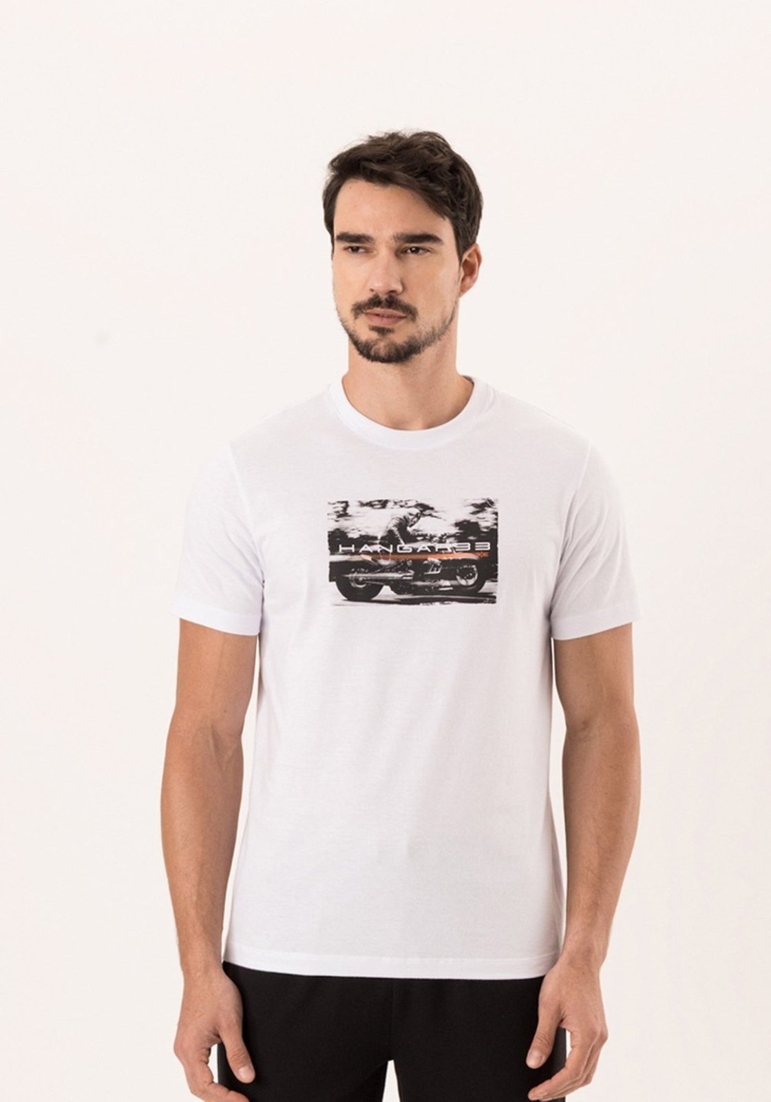 Camiseta Com Estampa Em Meia Malha Peletizada