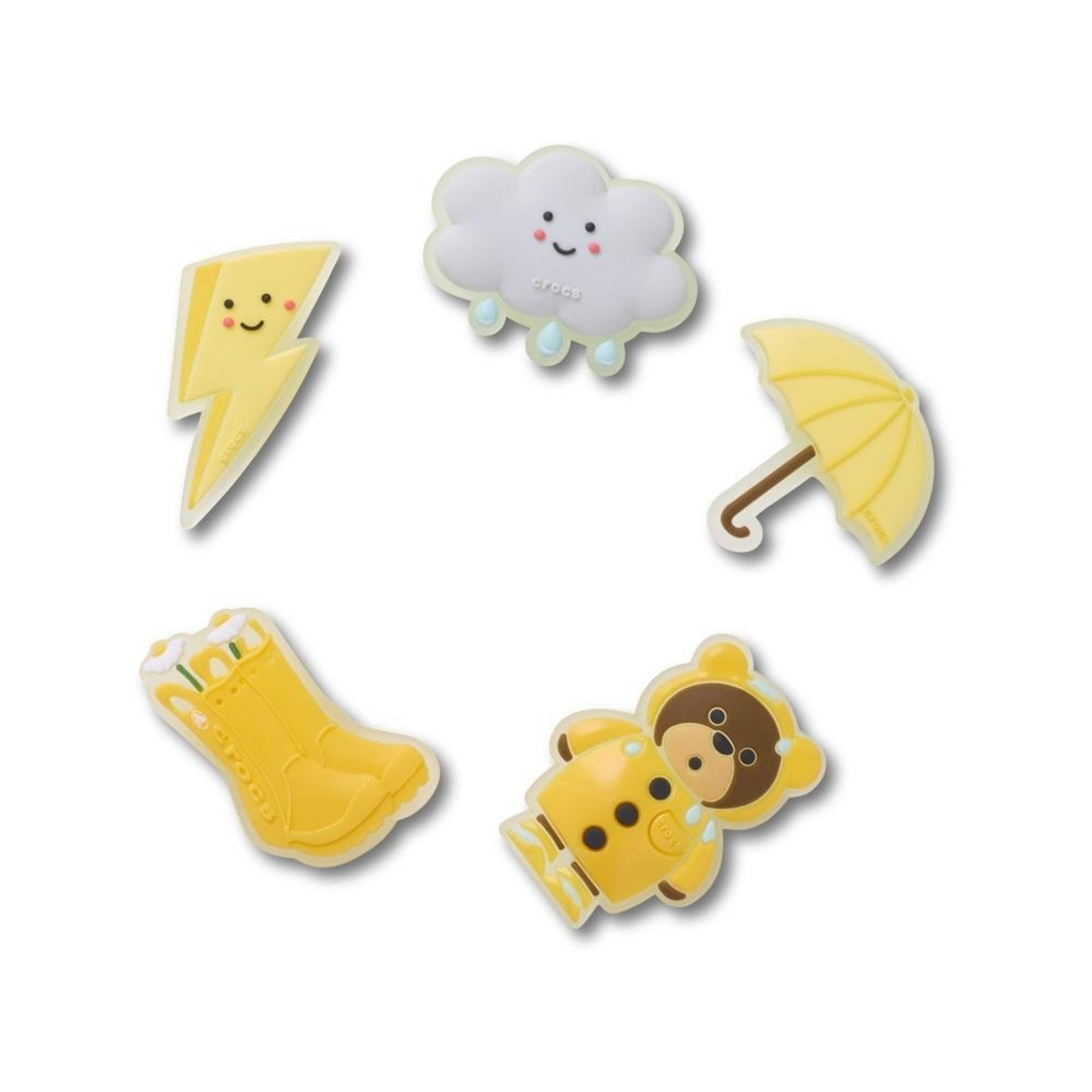 Infantil - Jibbitz™ Dia Chuvoso Pack Com 5 Peças Único Branco