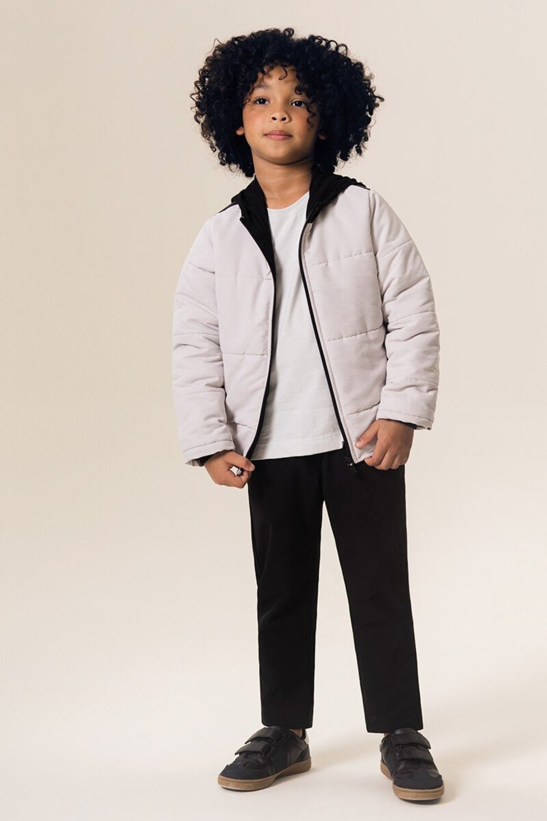 Infantil - Jaqueta Bugbee Puffer Com Forro em Malha