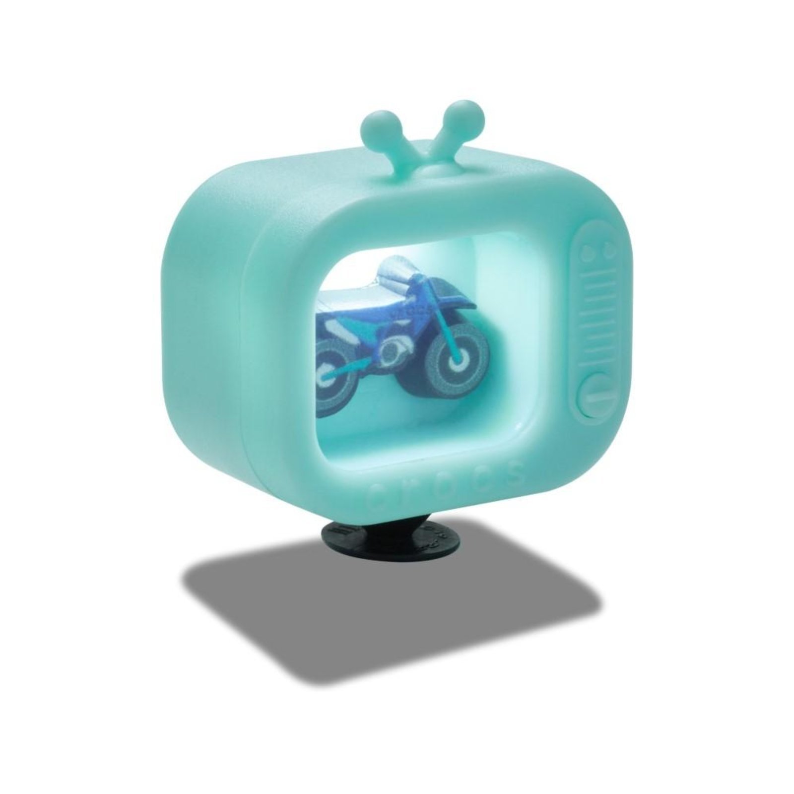 Vista 3 Infantil - Jibbitz™ TV Moto com Luz Crocs branco